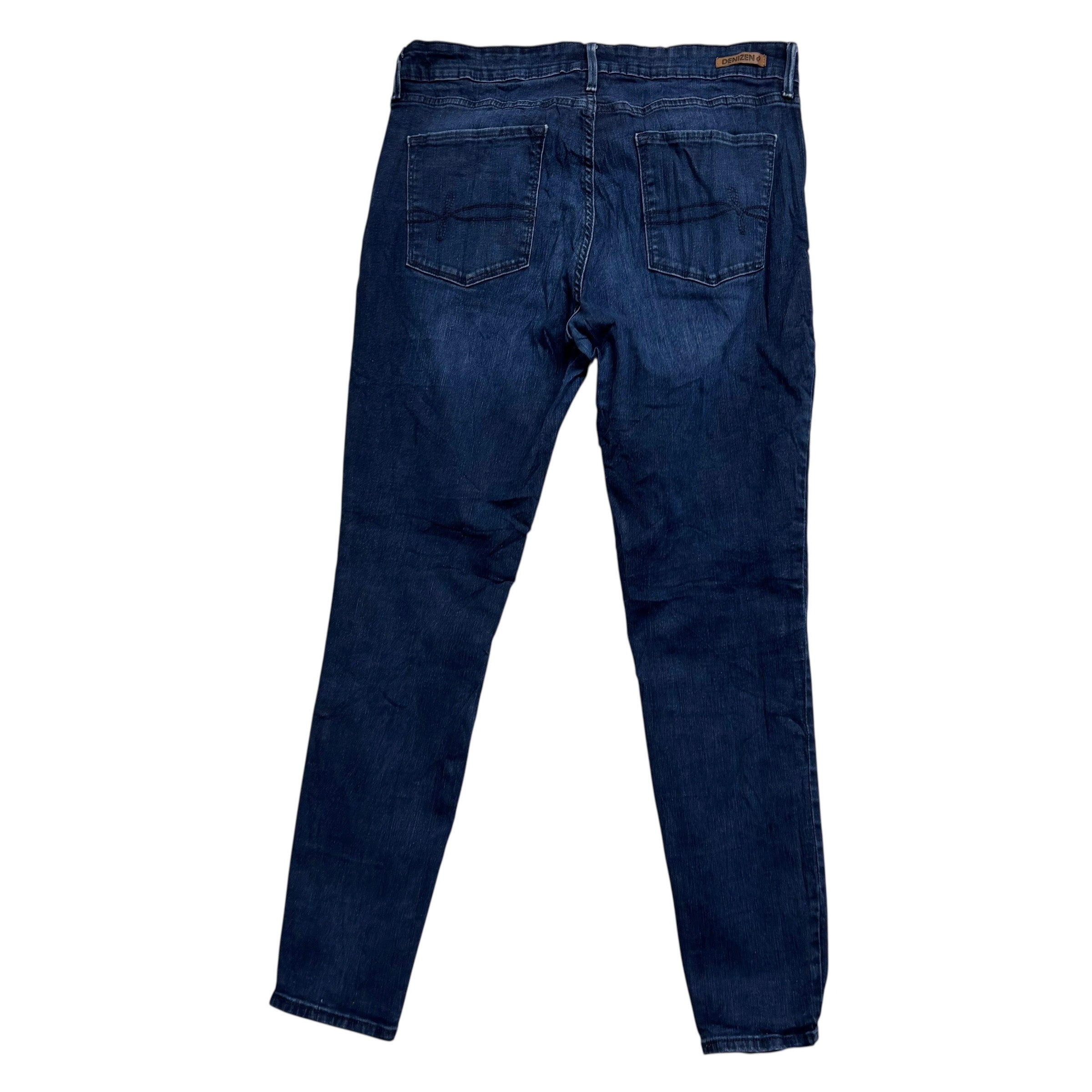 Levis Denizen Jeans W32 L30 Womens Skinny Fit Navy Blue Stretch Denim