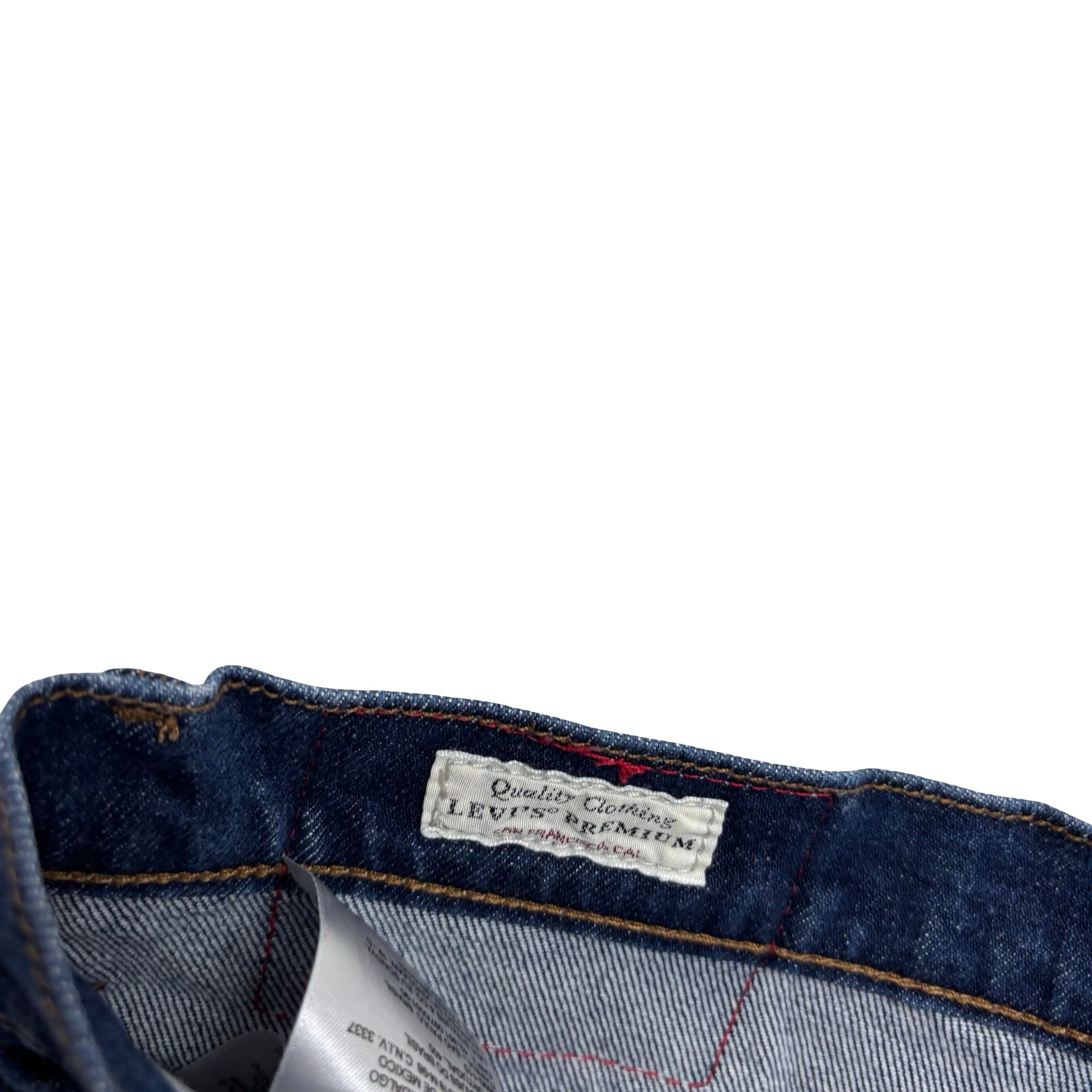 Levis 502 Engineered Jeans W36 L30 Mens Dark Blue Twisted Tapered Stretch (E)