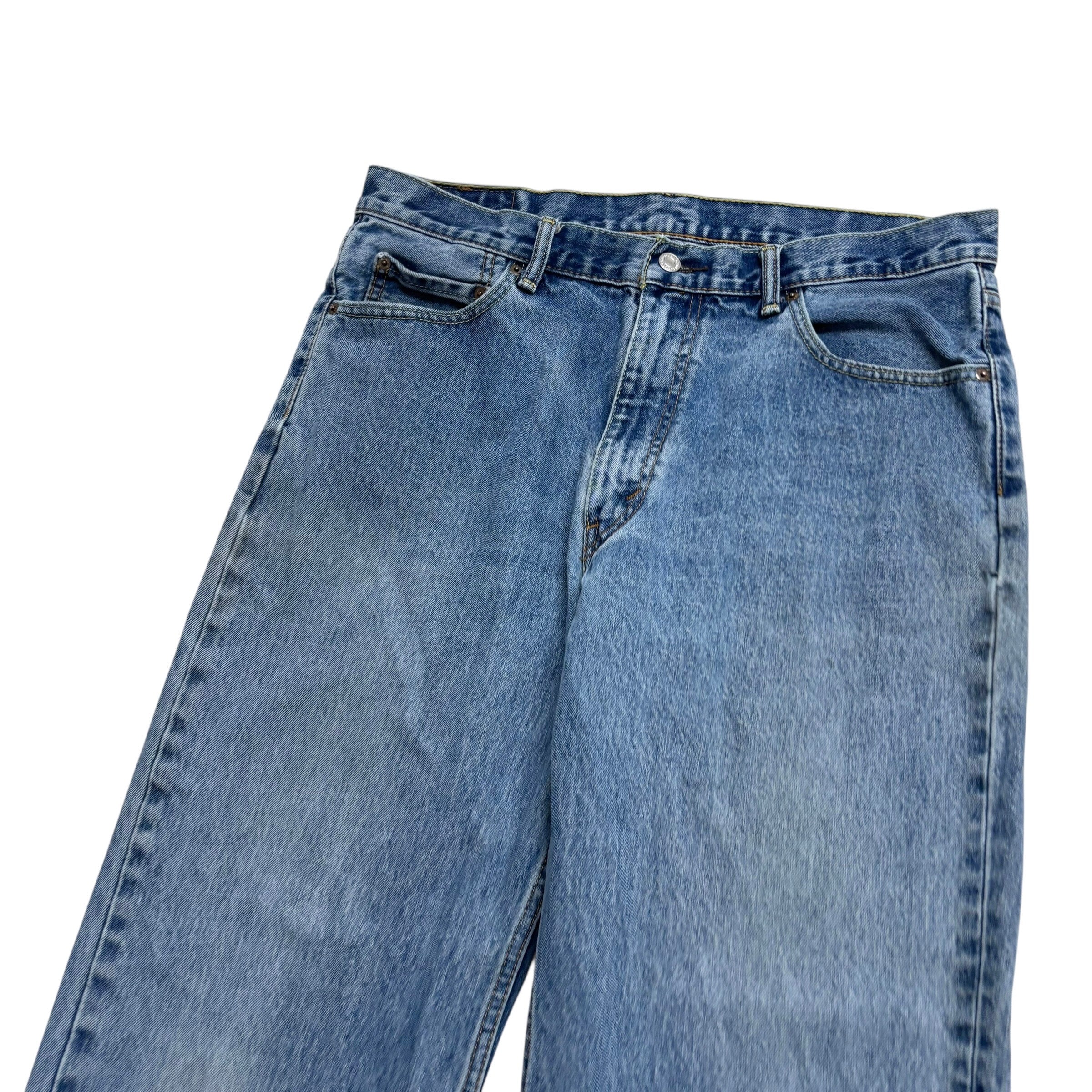 Levis 550 Jeans W36 L29 Mens Light Blue Relaxed Straight Fit Denim (F)