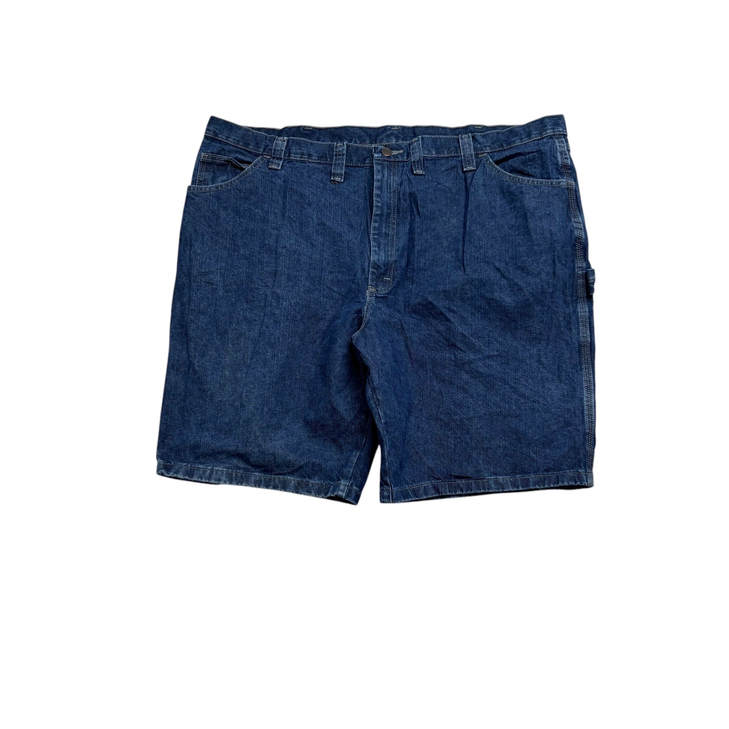 Wrangler Jorts W46 Mens Dark Blue Denim Shorts Relaxed Baggy Carpenter (E)