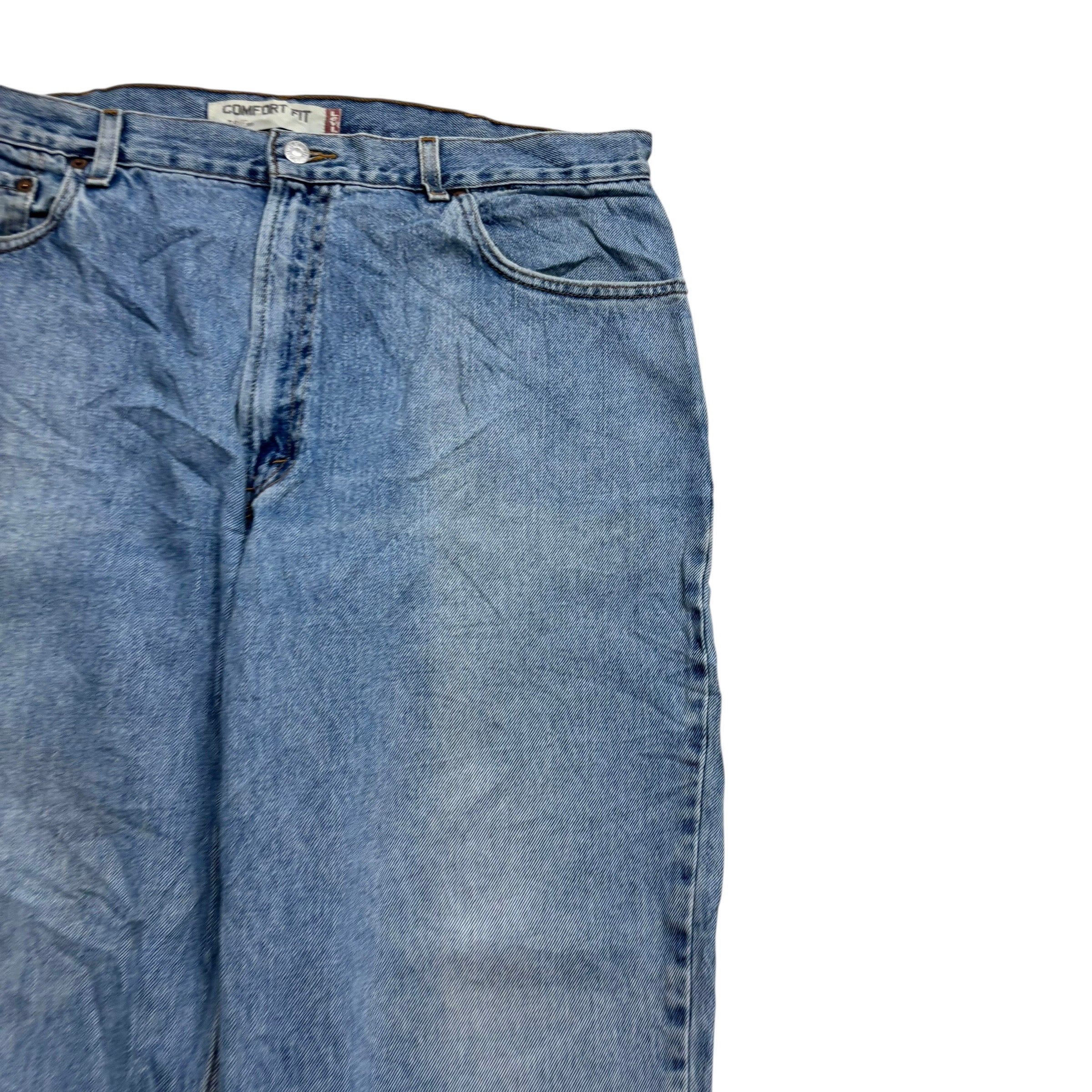 Levis 560 Jeans W40 L30 Mens Light Blue Baggy Relaxed Comfort Fit Vintage Denim