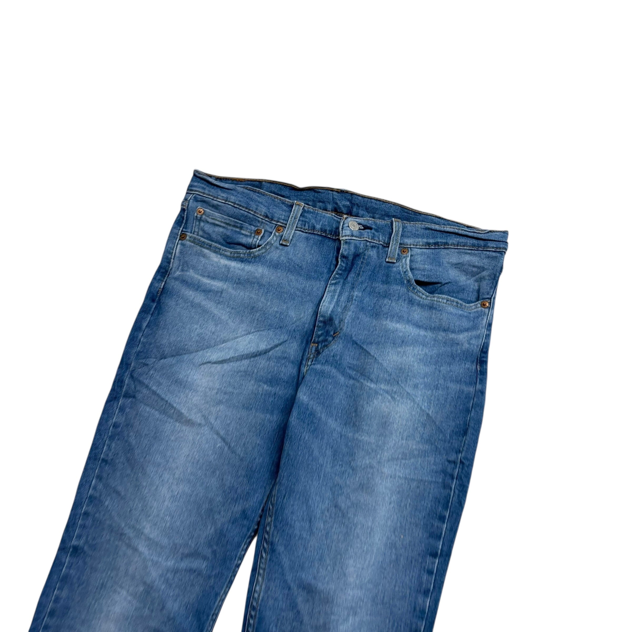 Levis 511 Jeans W36 L32 Mens Mid Blue Slim Fit Stretch Denim (E)