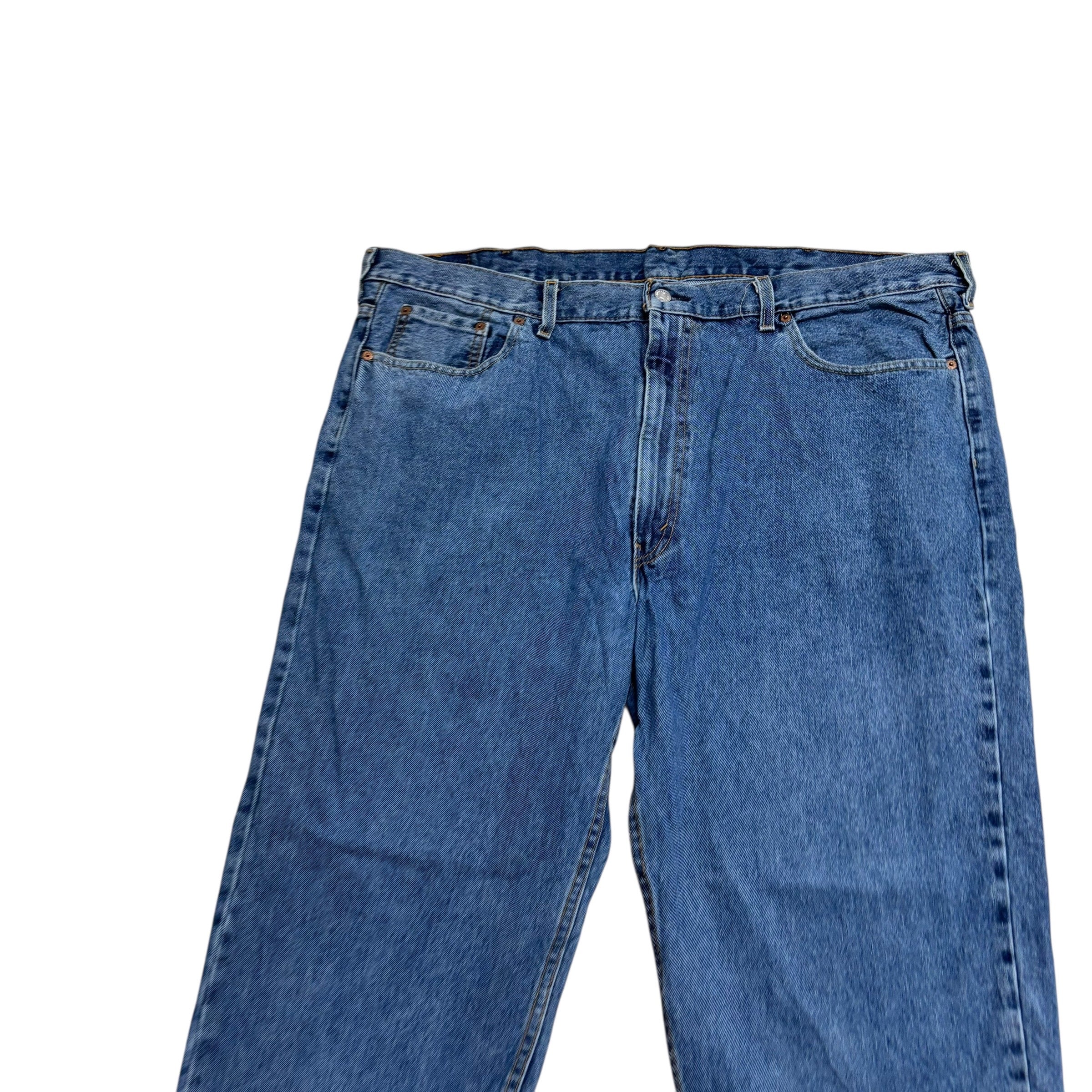 Levis 550 Jeans W44 L29 Mens Mid Blue Baggy Relaxed Straight Fit Denim