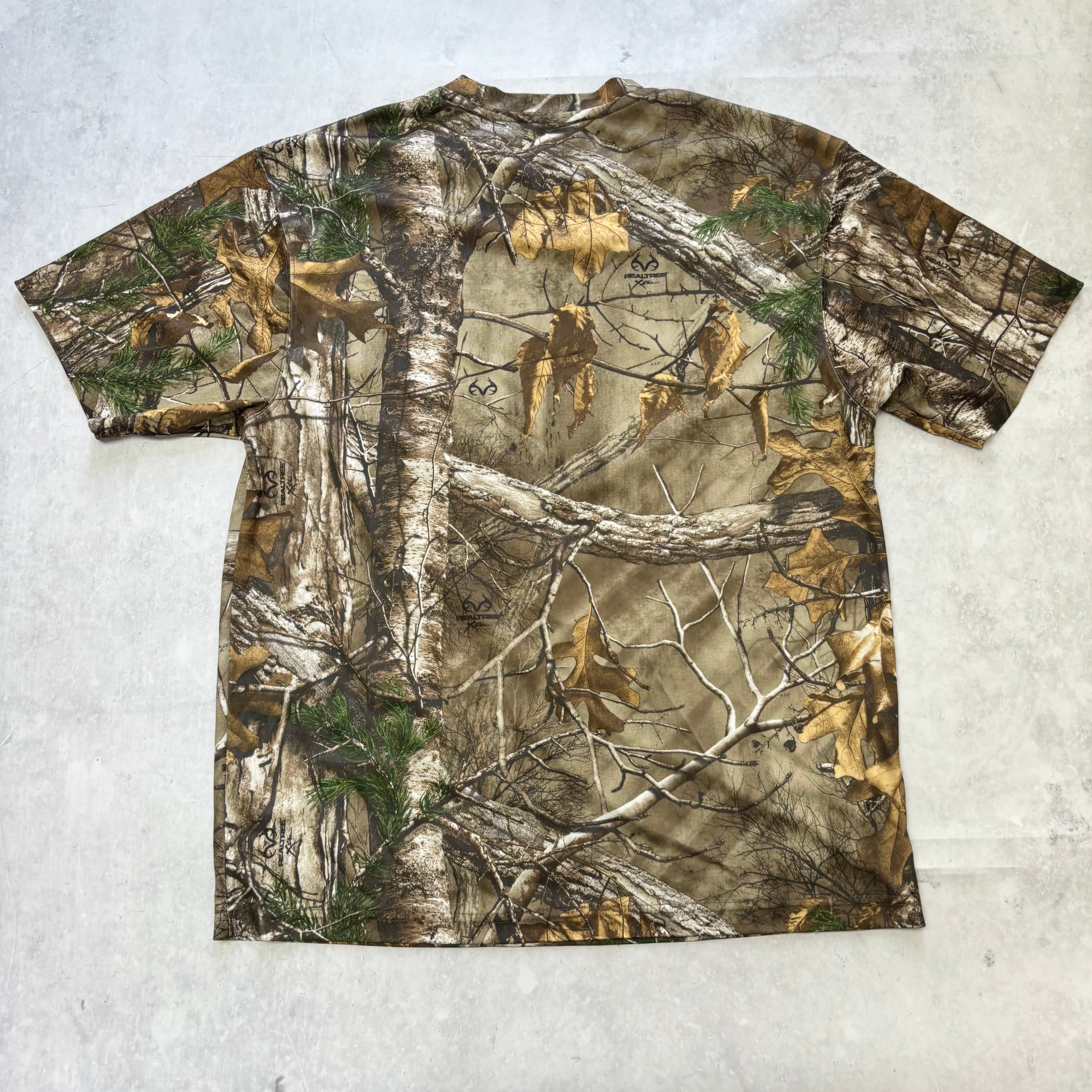 RealTree T Shirt Mens Large Camo Y2K Hunting College (E)