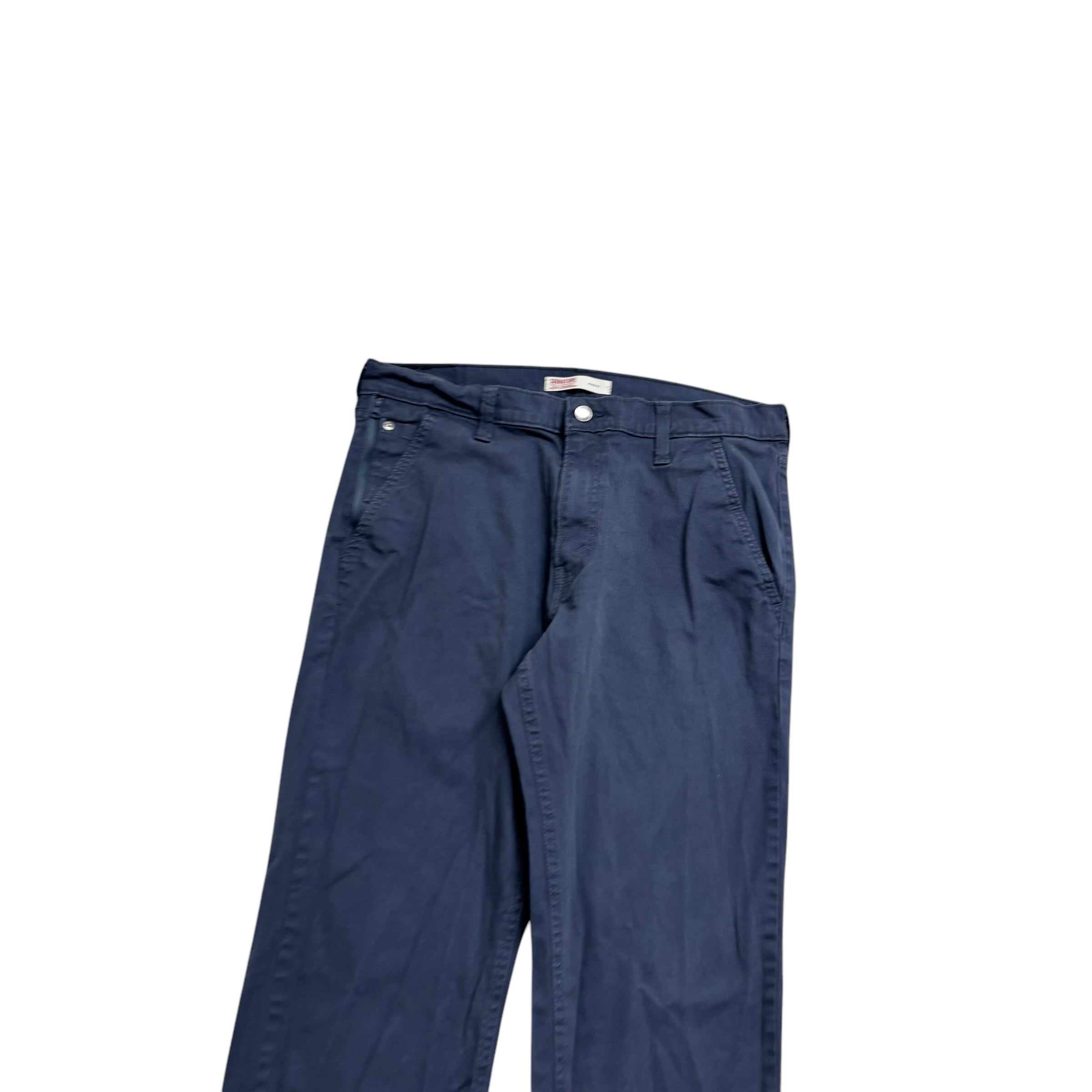 Levis Signature Trousers W34 L31 Mens Blue Athletic Fit Stretch Pants (E)