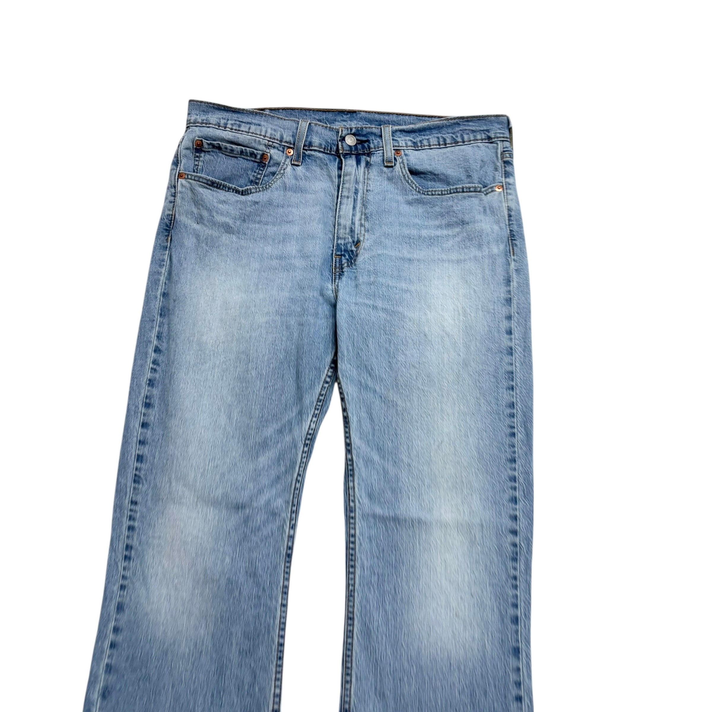 Levis 527 Jeans W34 L32 Mens Light Blue Slim Bootcut Fit Stretch Denim