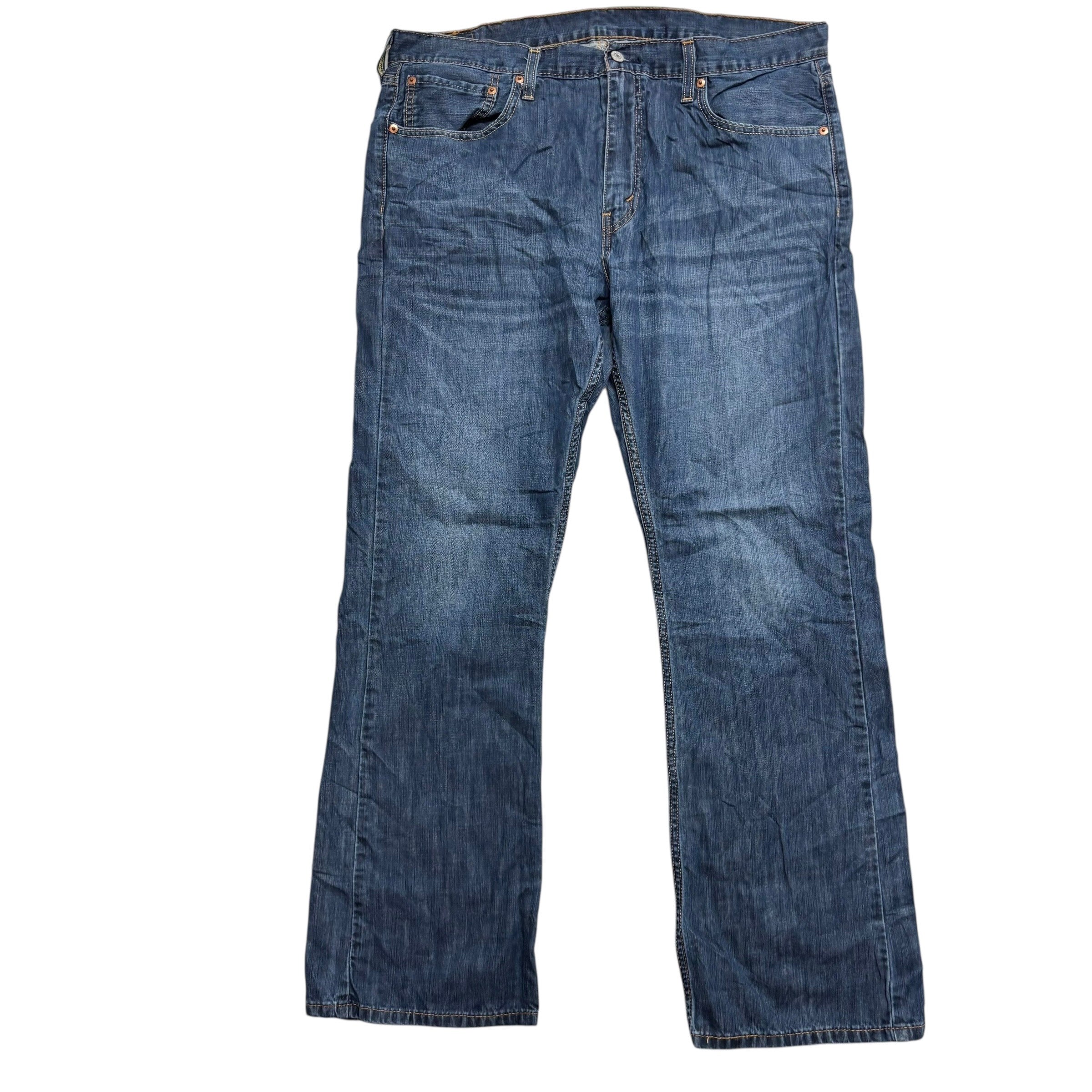 Levis 527 Jeans W38 L32 Mens Dark Blue Slim Bootcut Fit Denim