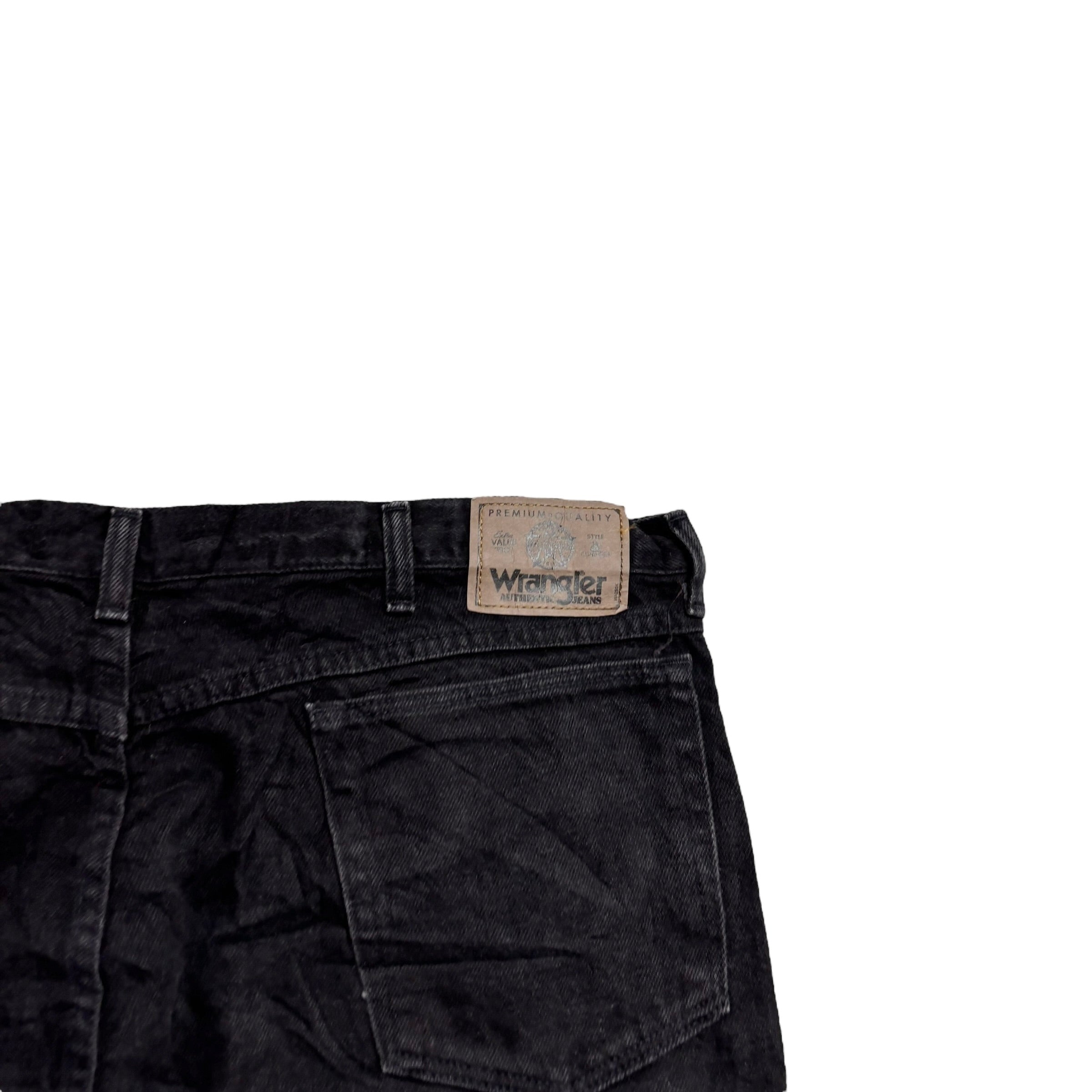 Wrangler Jeans W40 L32 Mens Black Baggy Relaxed Straight Fit Vintage Denim (E)