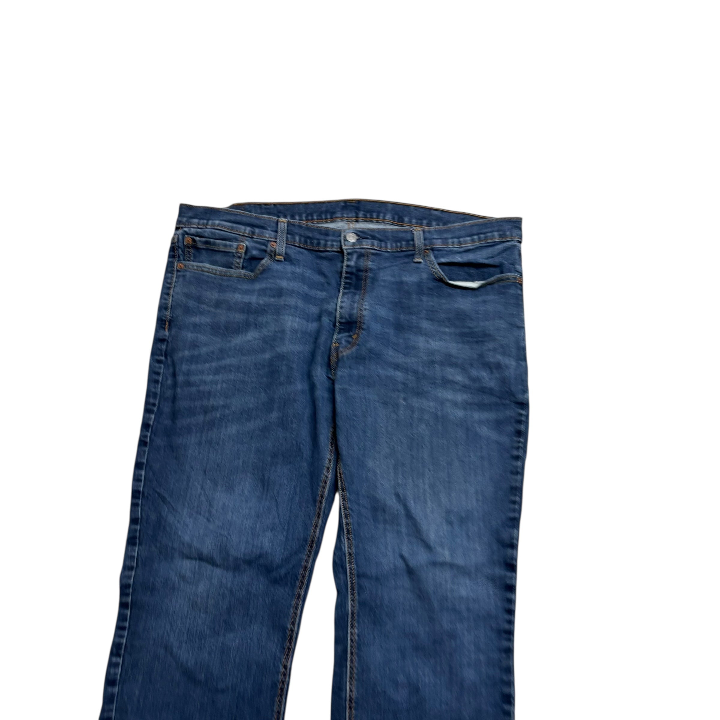 Levis 541 Jeans W44 L31 Mens Mid Blue Athletic Tapered Fit Stretch Denim