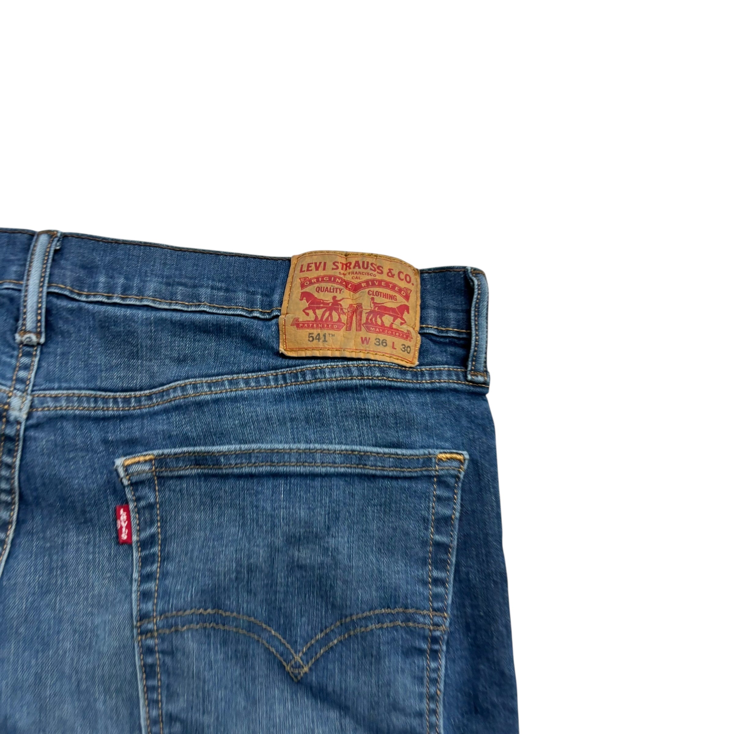 Levis 514 Jeans W34 L32 Mens Dark Blue Regular Straight Fit Stretch Denim