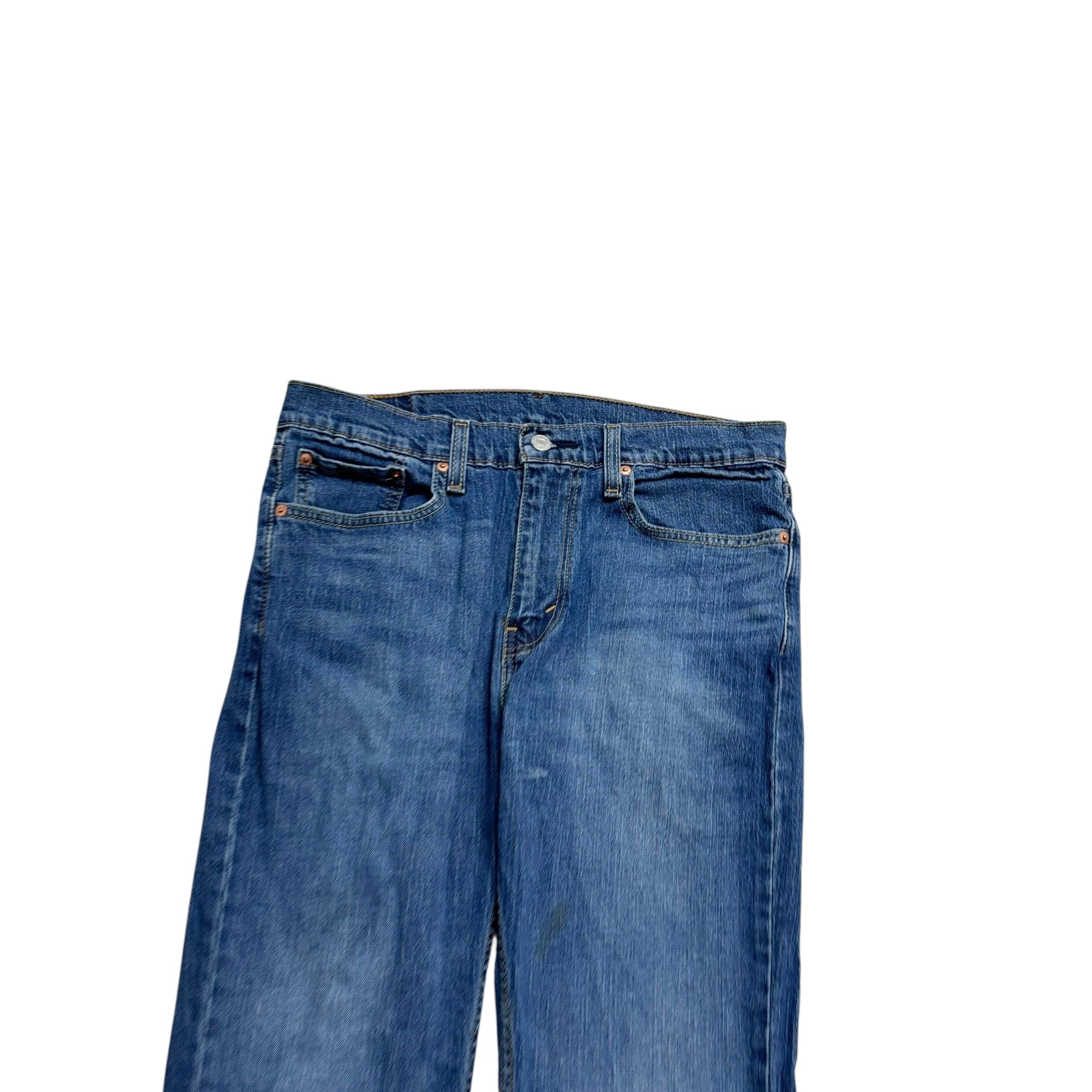 Levis 527 Jeans W32 L30 Mens Mid Blue Slim Bootcut Fit Stretch Denim