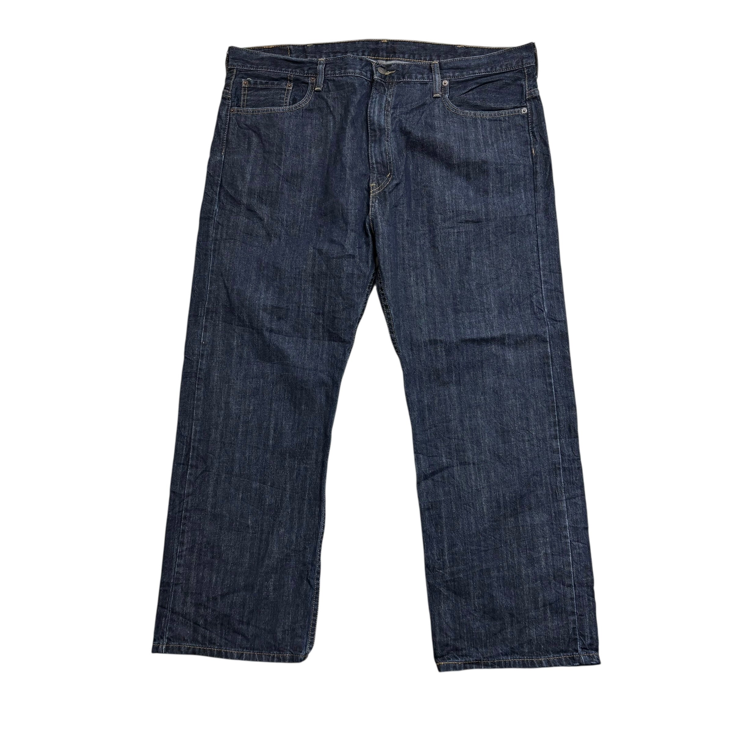 Levis 569 Jeans W42 L30 Mens Dark Blue Baggy Relaxed Straight Fit Denim (E)