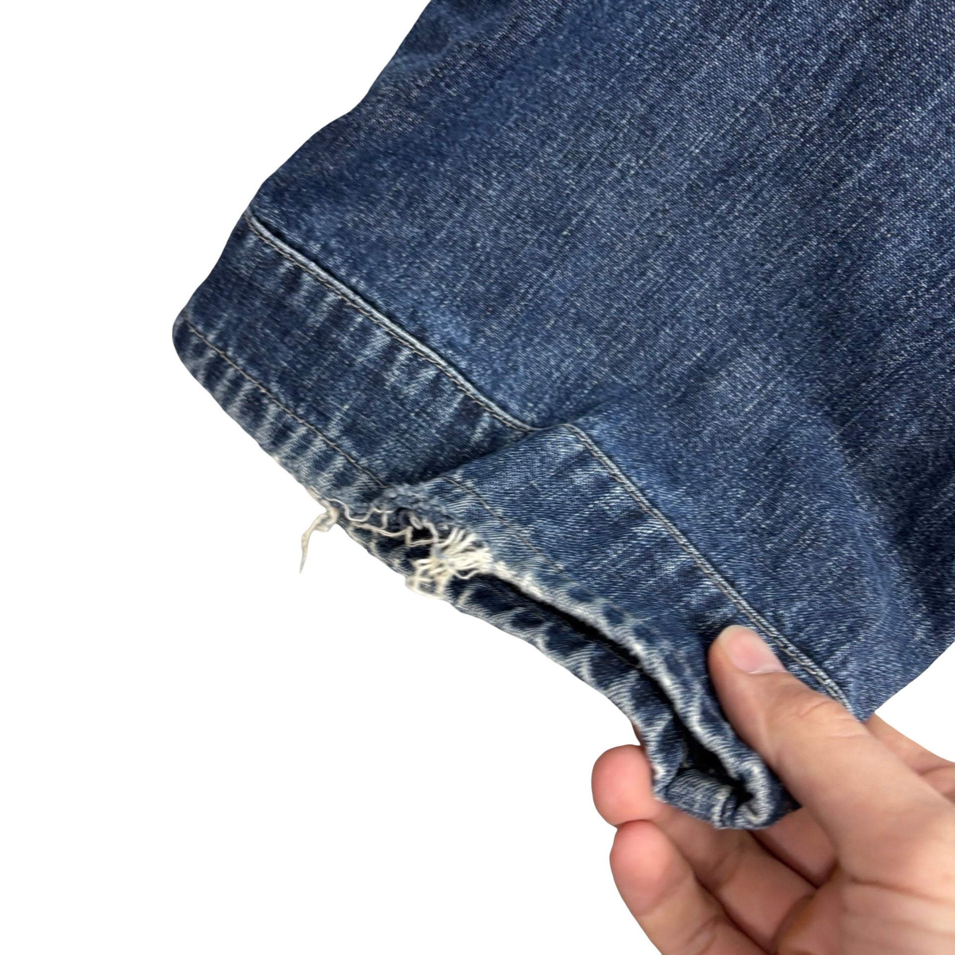 G Star Shortcut Elwood Jeans W34 L32 Mens Dark Blue Relaxed Baggy Fit Denim