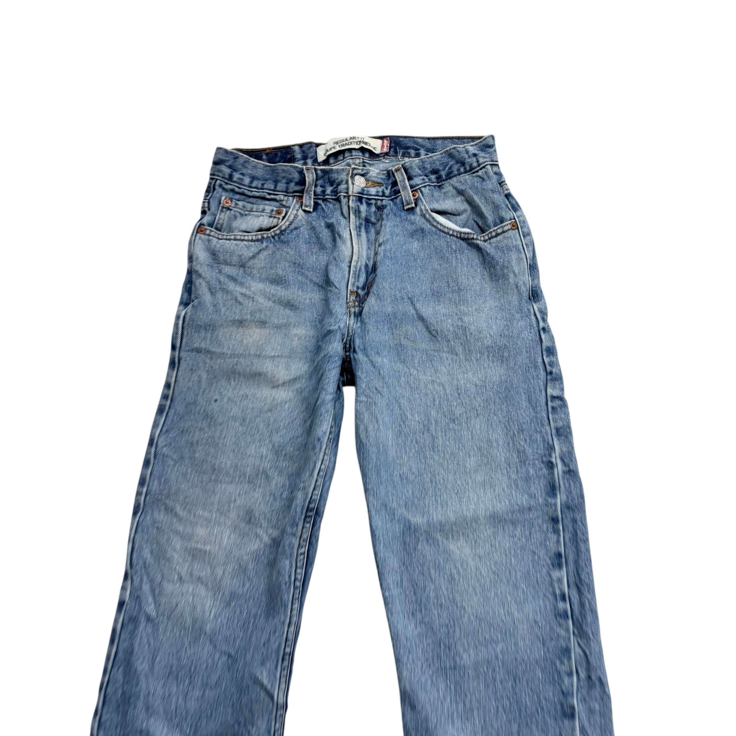 Levis Jeans W28 L28 Mens Light Blue Regular Straight Fit Vintage Denim