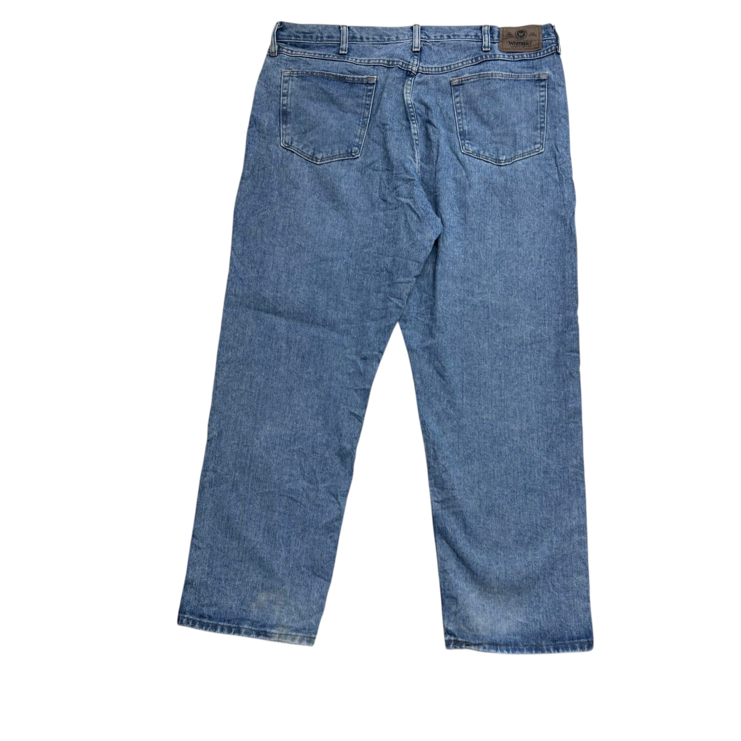 Wrangler Jeans W40 L30 Mens Light Blue Relaxed Straight Fit Vintage Denim