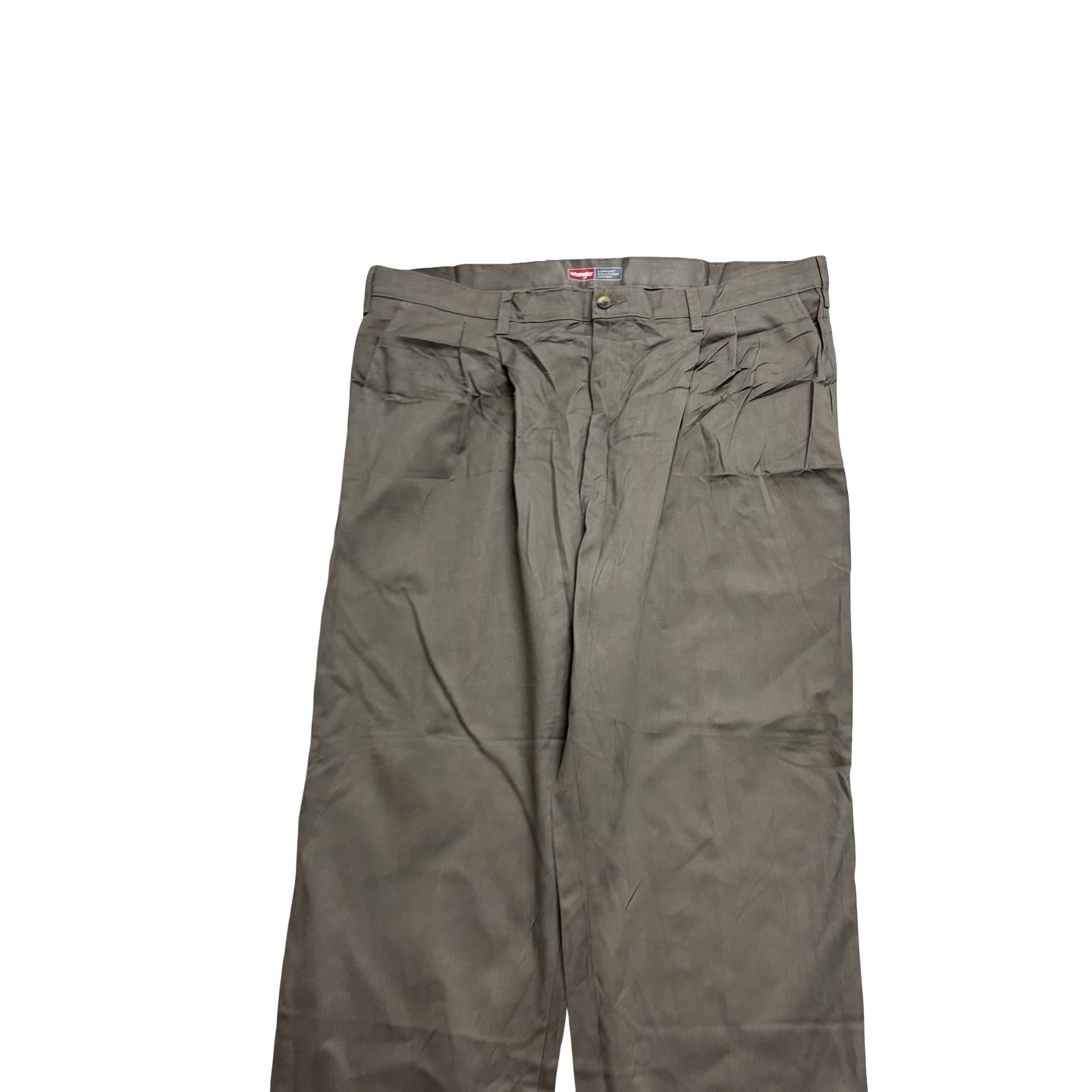 Wrangler Trousers W40 L29 Mens Brown Relaxed Straight Fit Stretch Pants