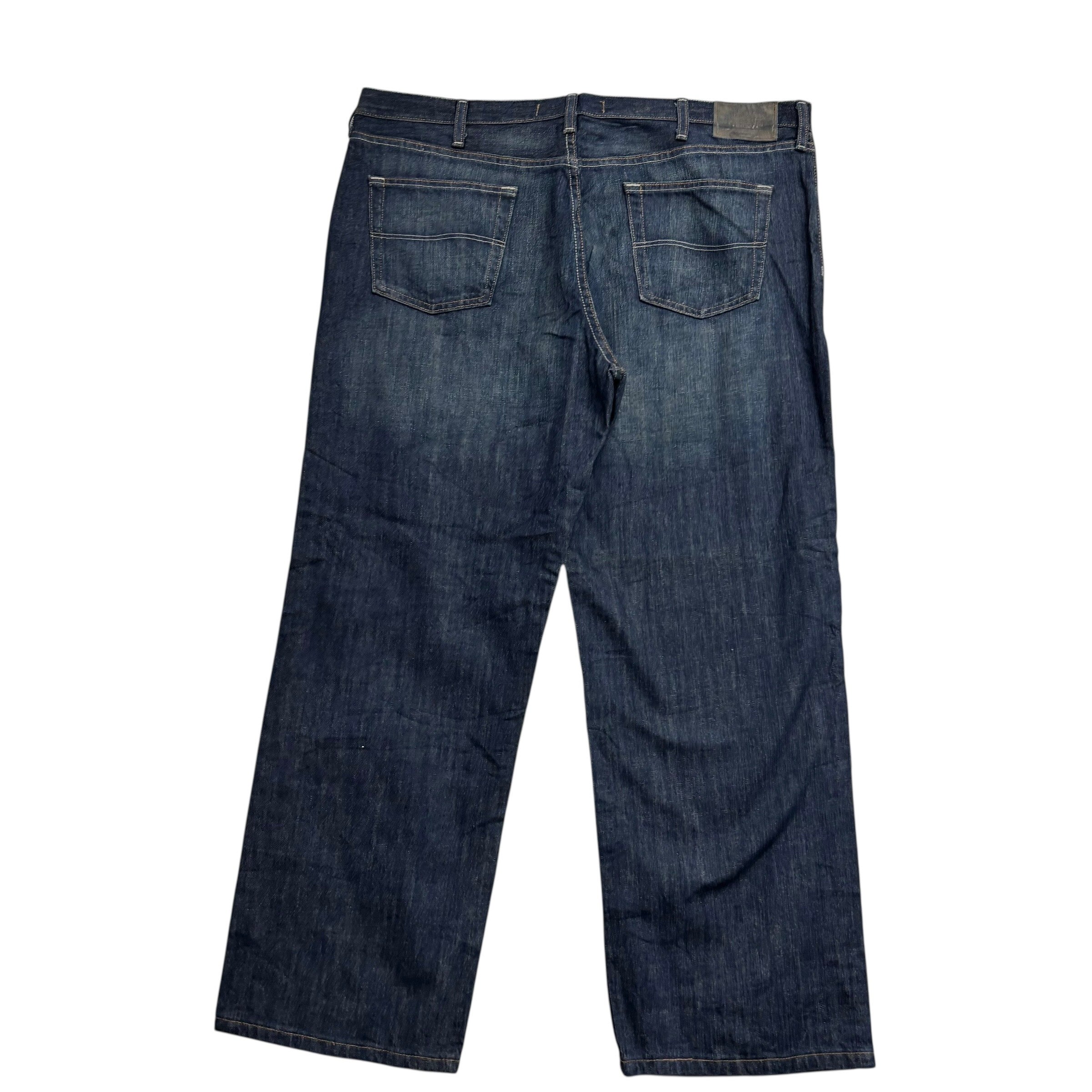 Lee Jeans W42 L30 Mens Dark Blue Baggy Relaxed Straight Fit Vintage Denim (E)