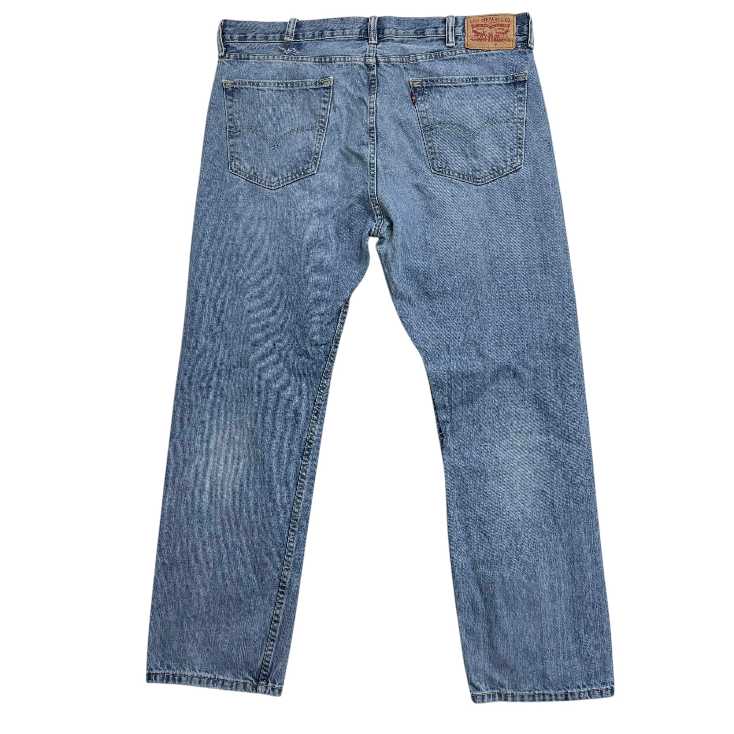 Levis 505 Jeans W38 L30 Mens Mid Blue Regular Straight Fit Denim