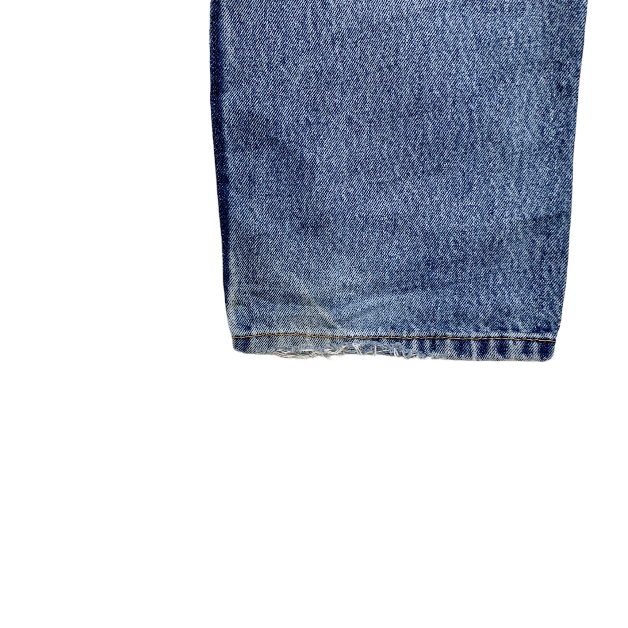 Levis 505 Jeans W30 L29 Mens Mid Blue Regular Straight Fit Denim