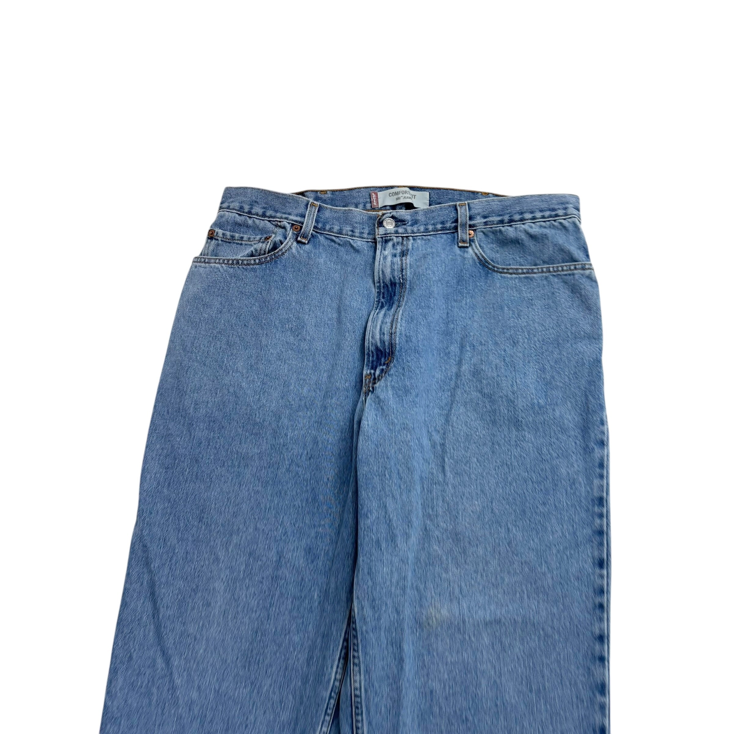 Levis 560 Jeans W38 L28 Mens Light Blue Baggy Relaxed Comfort Fit Vintage Denim