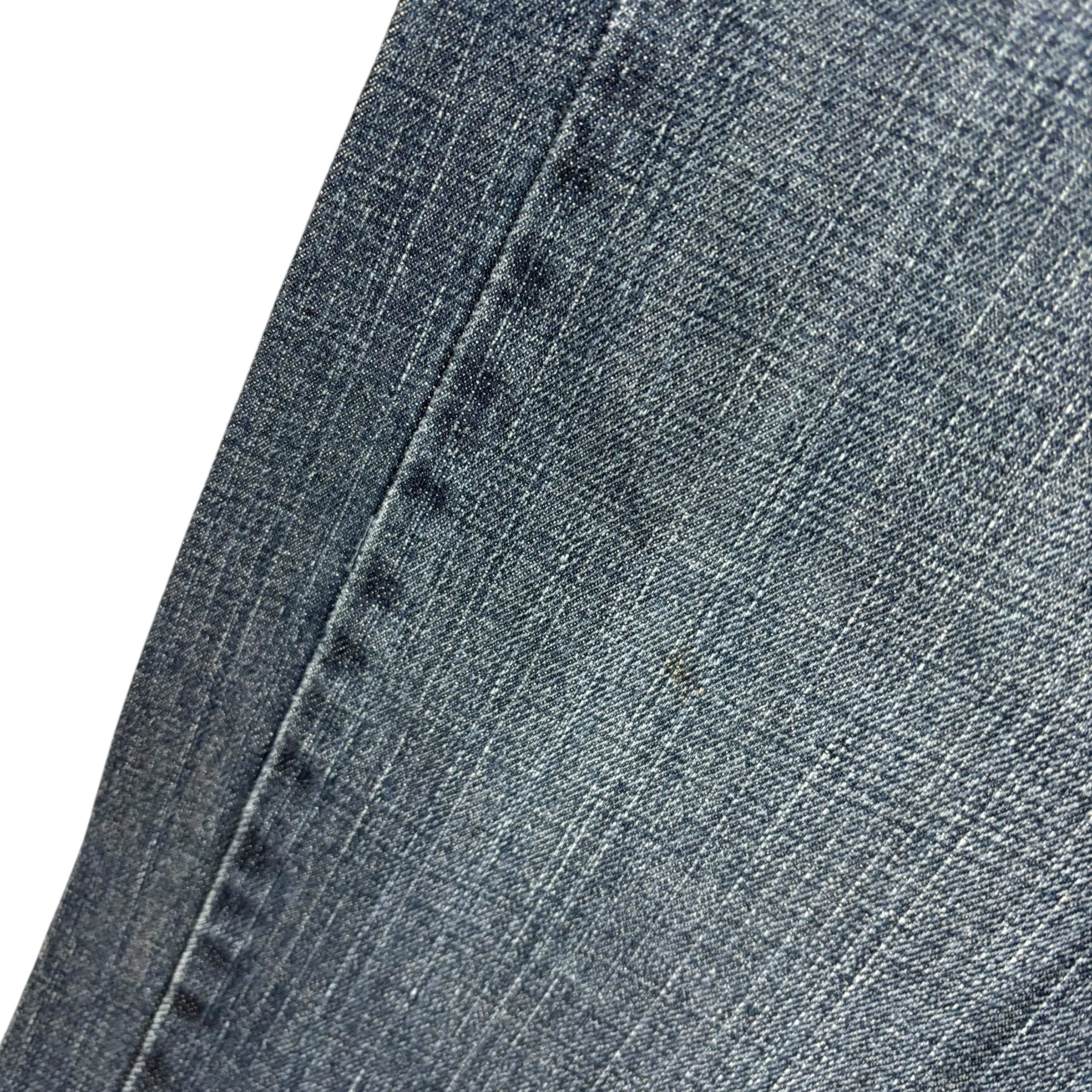 Levis 505 Jeans W38 L30 Mens Dark Blue Regular Straight Fit Vintage Denim