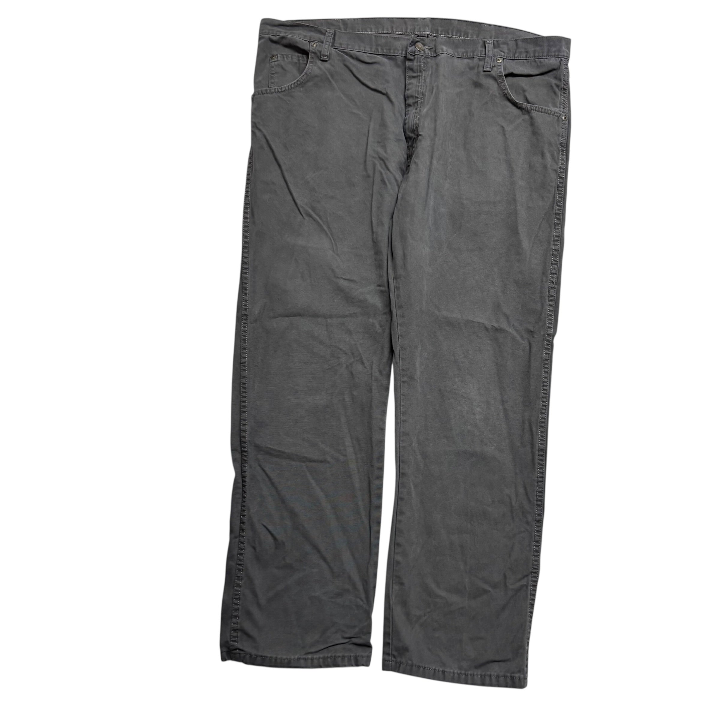 Wrangler Trousers W42 L30 Mens Grey Regular Straight Fit Pants (E)