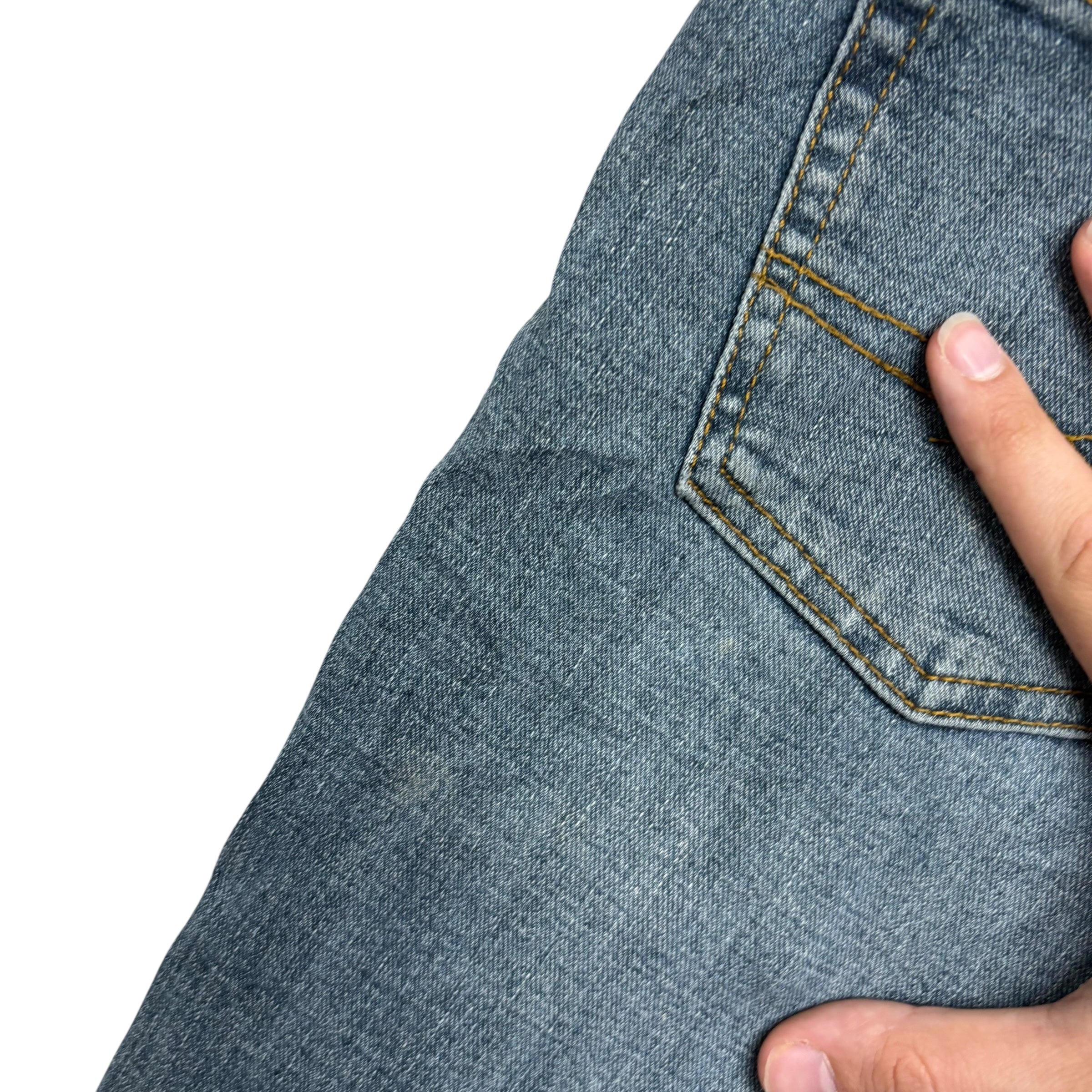 Levis Signature Jeans W29 L30 Mens Dark Blue Regular Straight Fit Stretch Denim