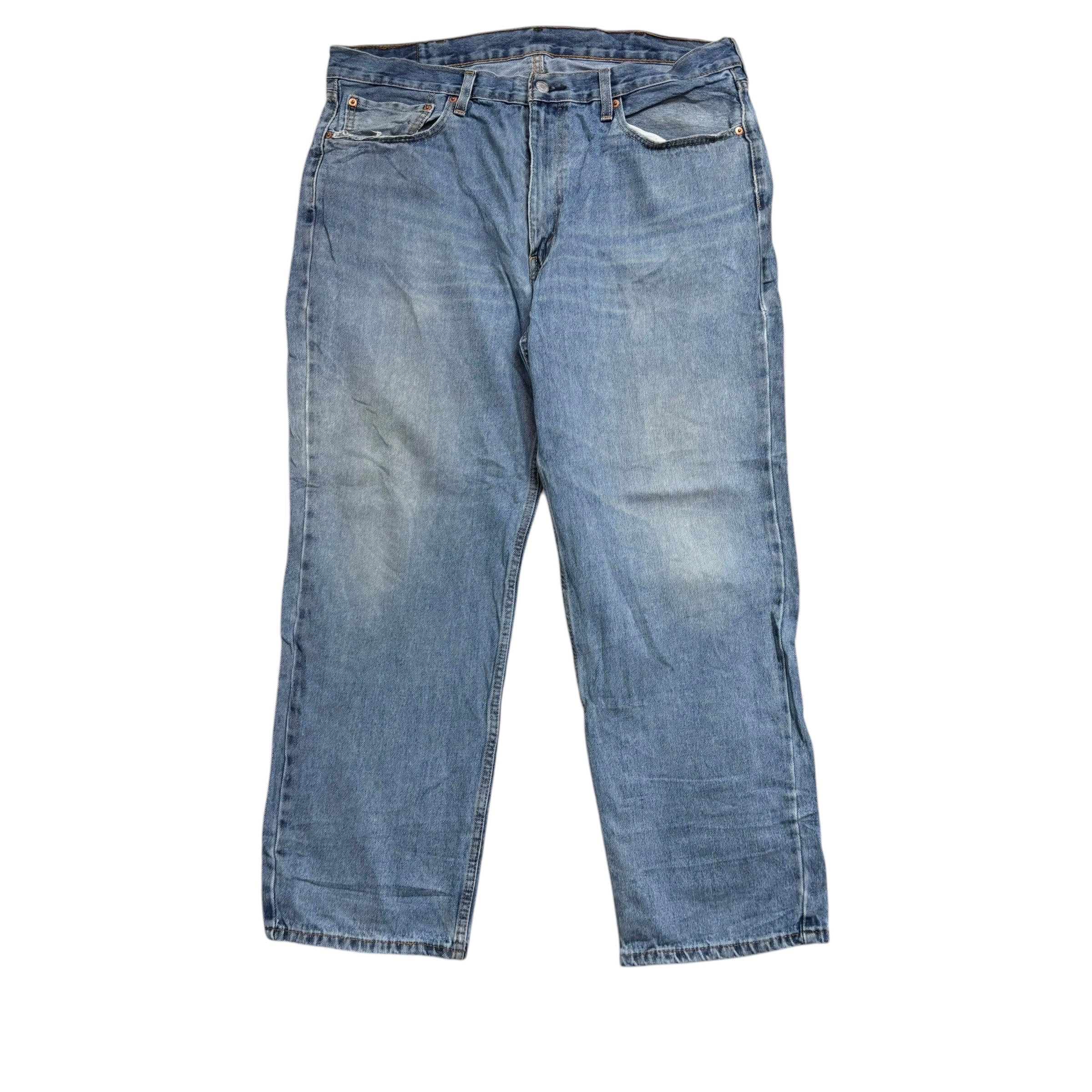 Levis 550 Jeans W38 L30 Mens Light Blue Baggy Relaxed Straight Fit Denim