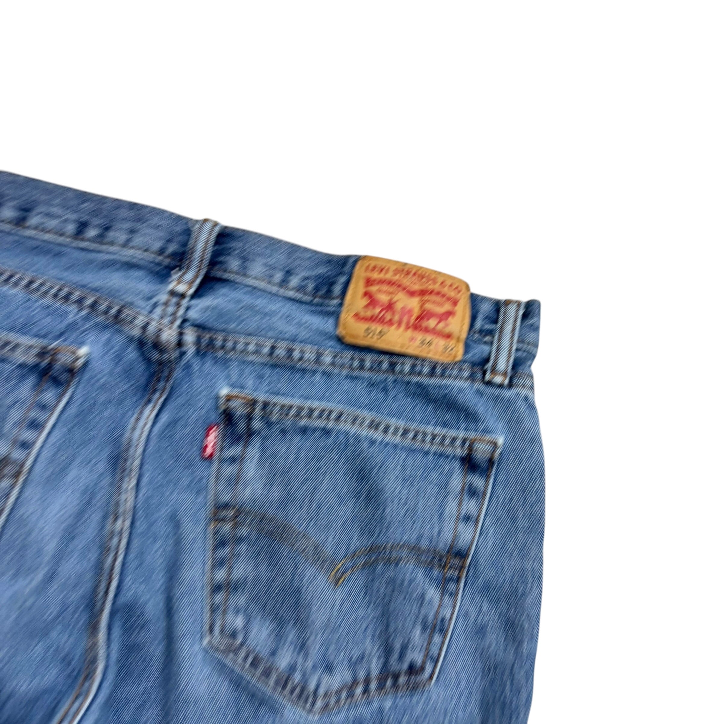 Levis 516 Jeans W34 L32 Mens Light Blue Slim Straight Fit Denim