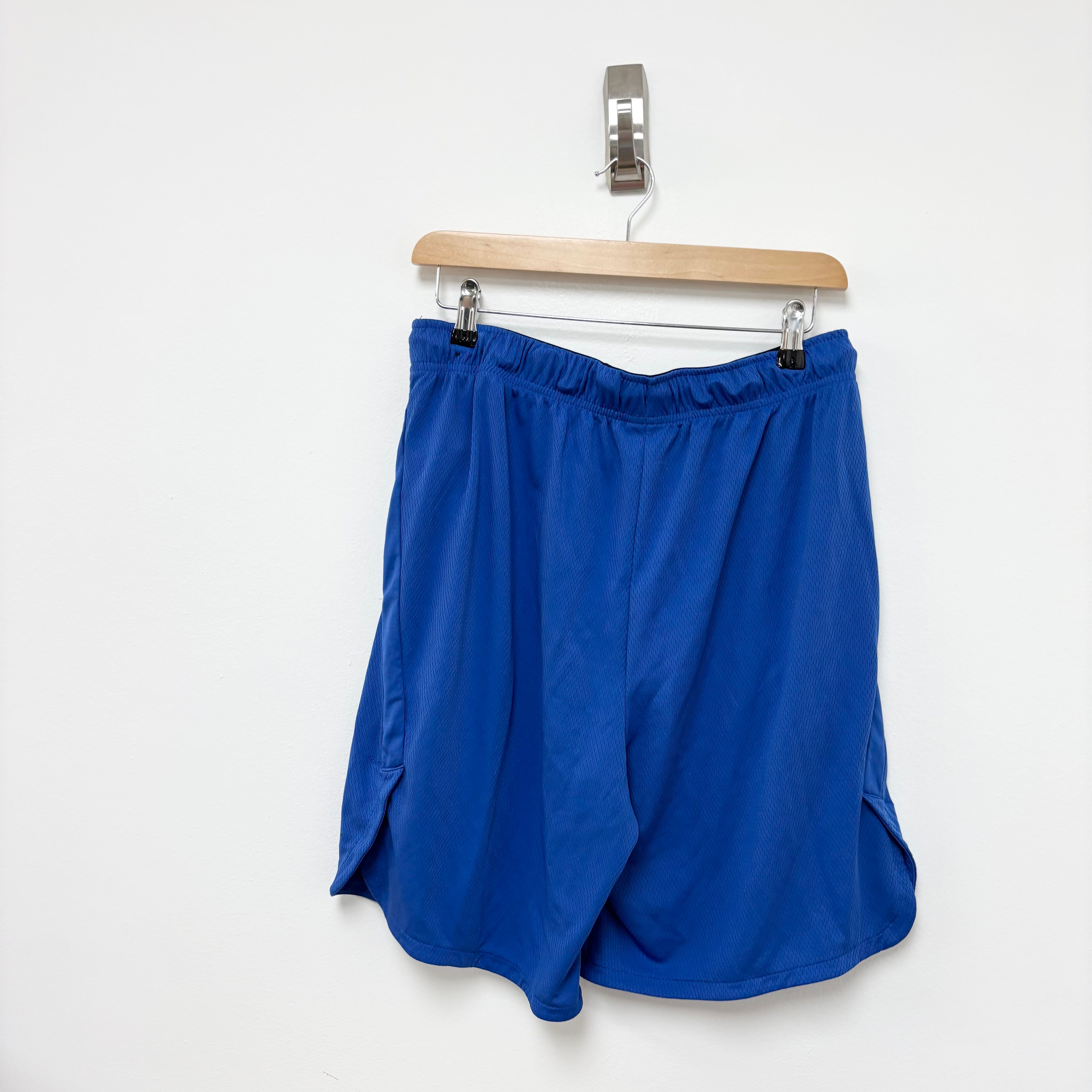 Nike Shorts Mens Large Blue Dri Fit Running Sports Gym Athletic Pockets (E)