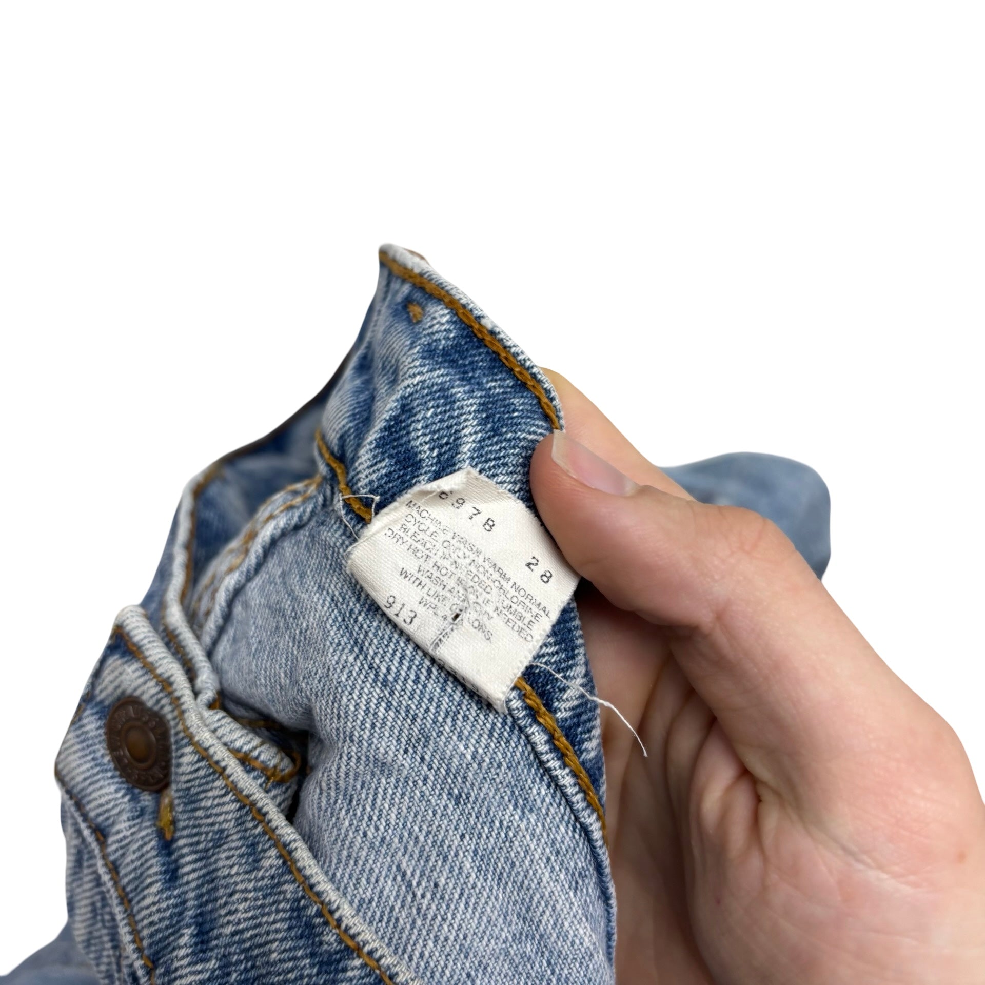 Levis 550 Jeans W40 L30 Mens Light Blue Relaxed Tapered Fit Vintage USA Made (E)