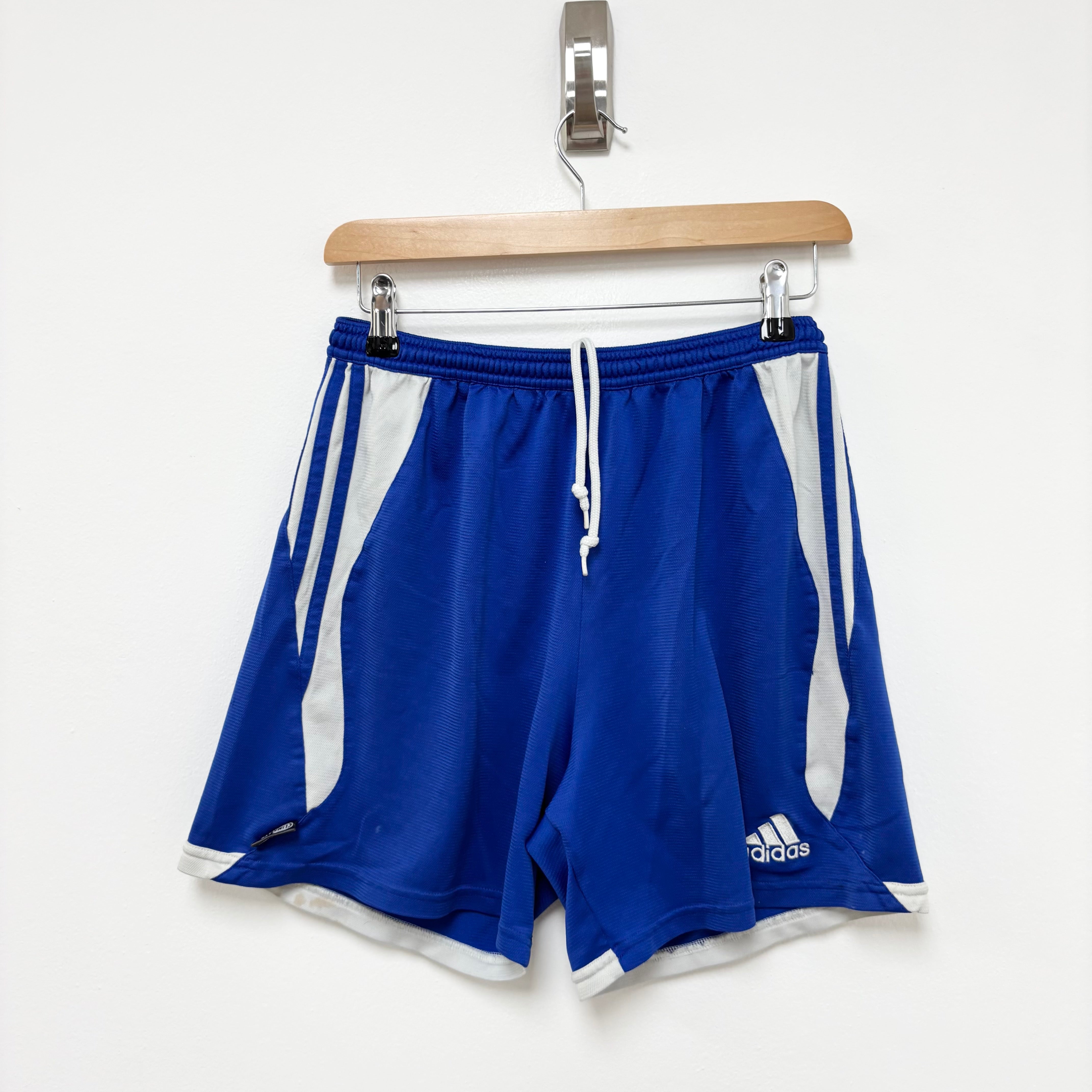 Adidas Shorts Mens Medium Blue Sports Running Gym Athletic (F)