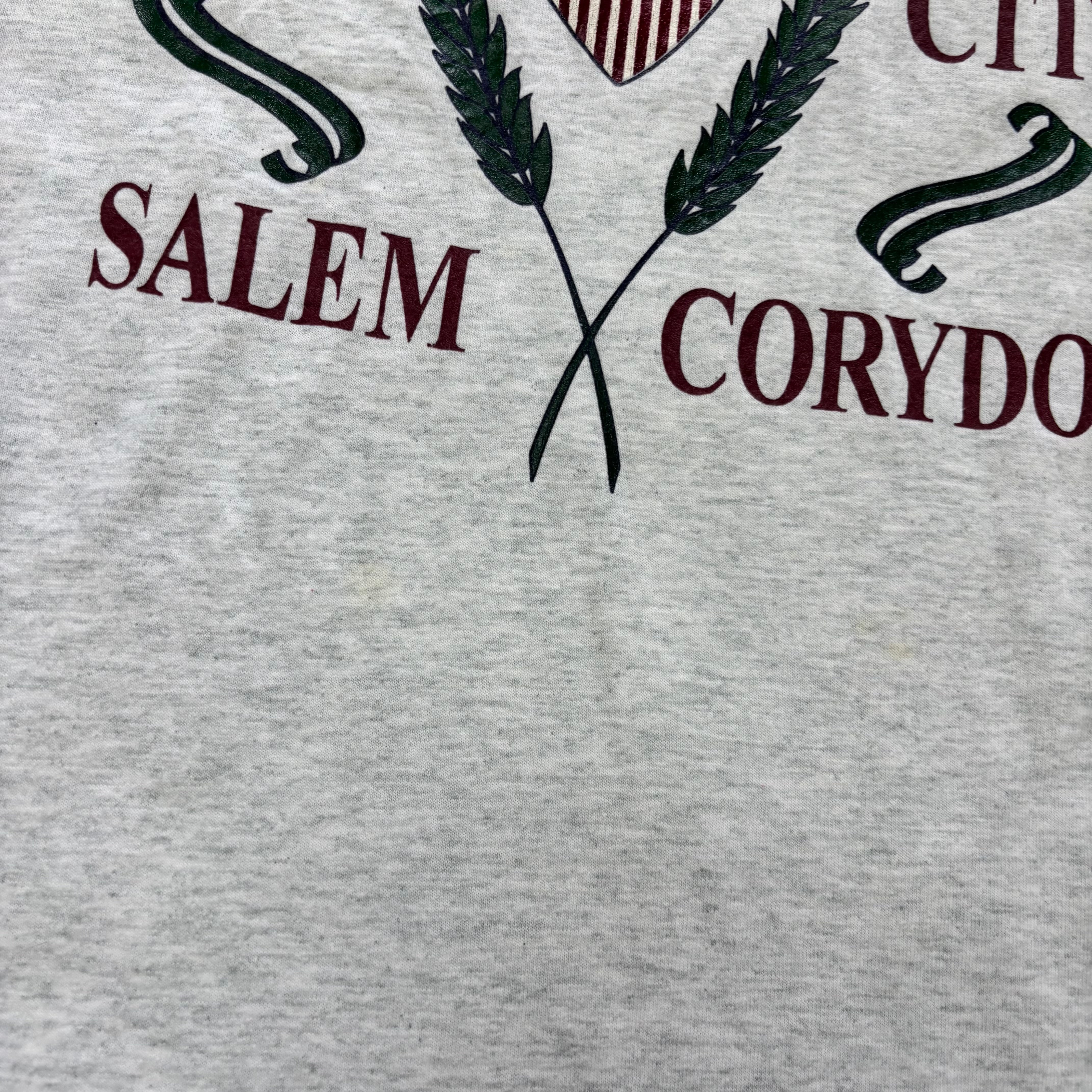 Vintage T Shirt Mens XL Grey Single Stitch Graphic Print 90s USA