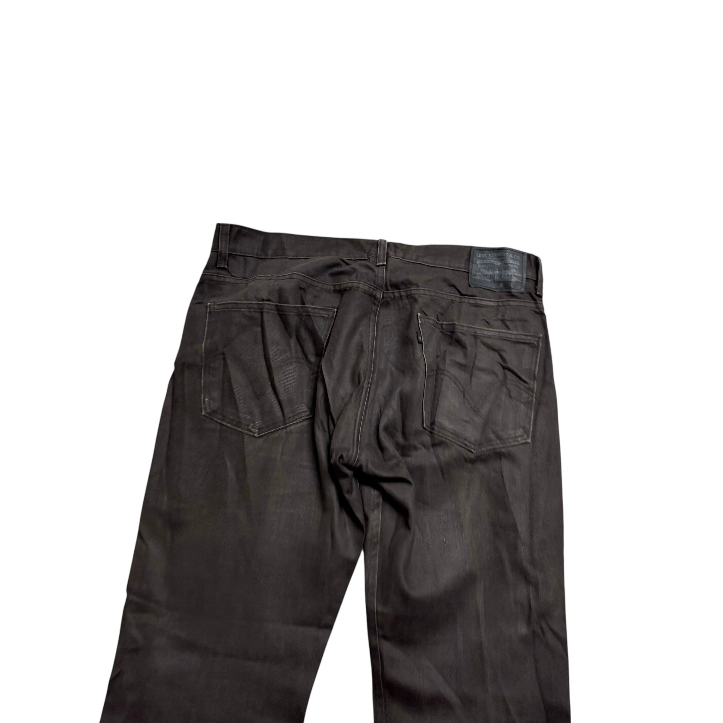 Levis 513 Jeans W36 L32 Mens Brown Slim Straight Fit Vintage Denim