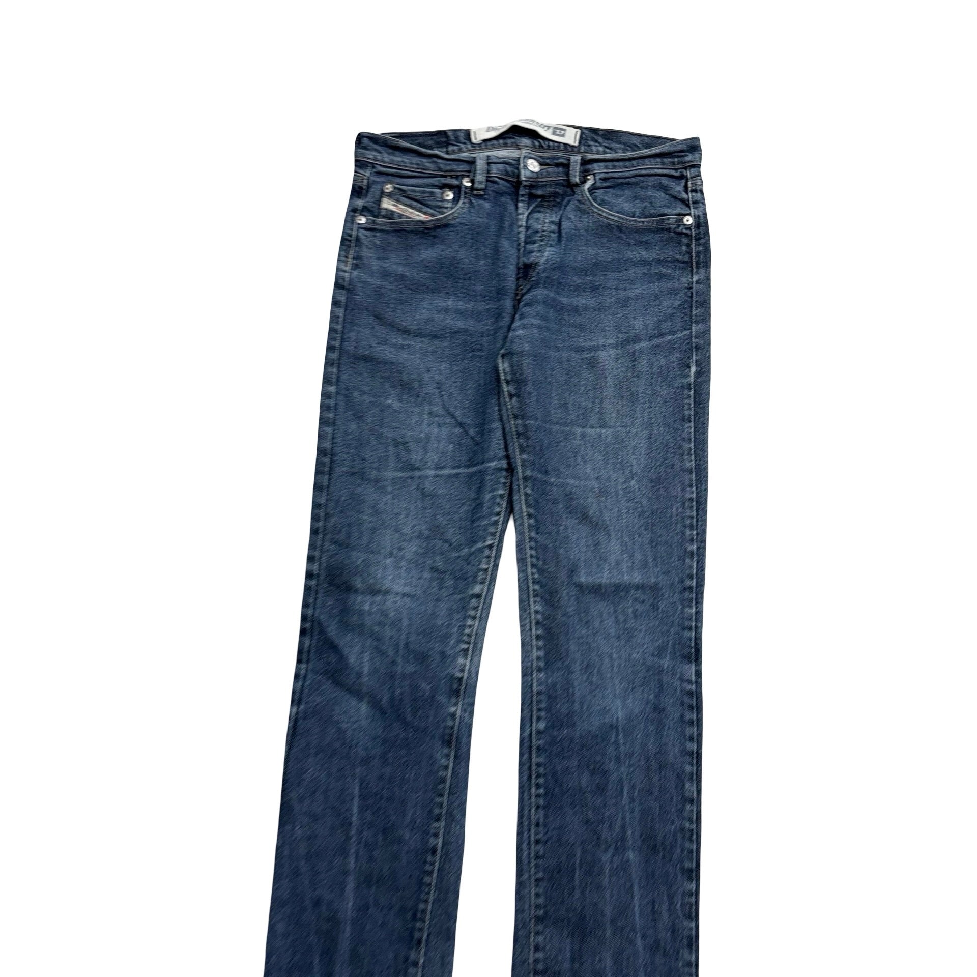 Diesel Zerox Jeans W29 L34 Mens Mid Blue Slim Straight Fit Stretch Denim