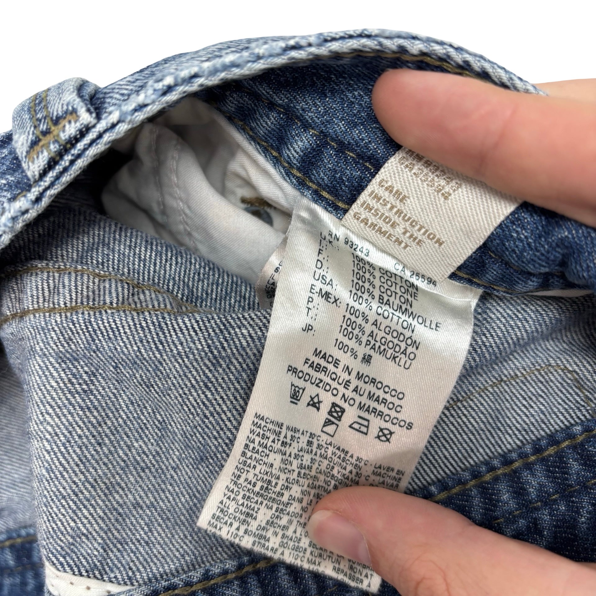 Diesel Thavar Jeans W30 L32 Mens Mid Blue Slim Skinny Fit Denim (E)