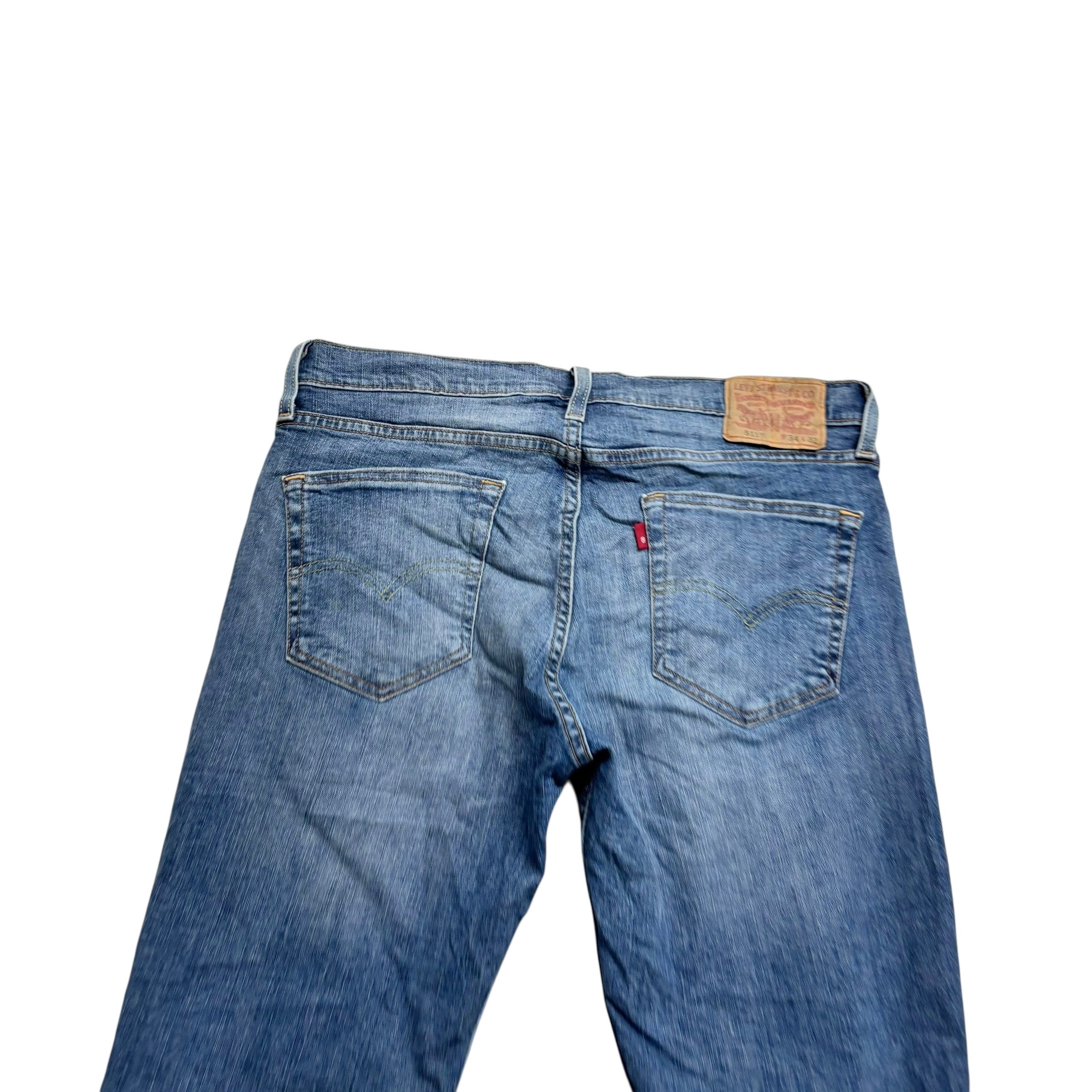 Levis 511 Jeans W34 L32 Mens Mid Blue Slim Fit Stretch Denim