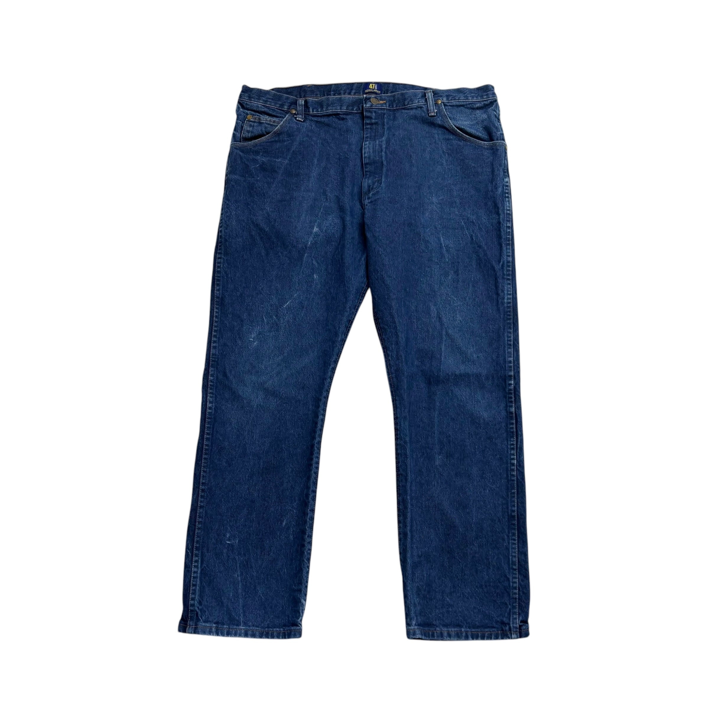 Wrangler Jeans Cowboy Cut W42 L30 Mens Dark Blue 47MWZ Original Fit Denim