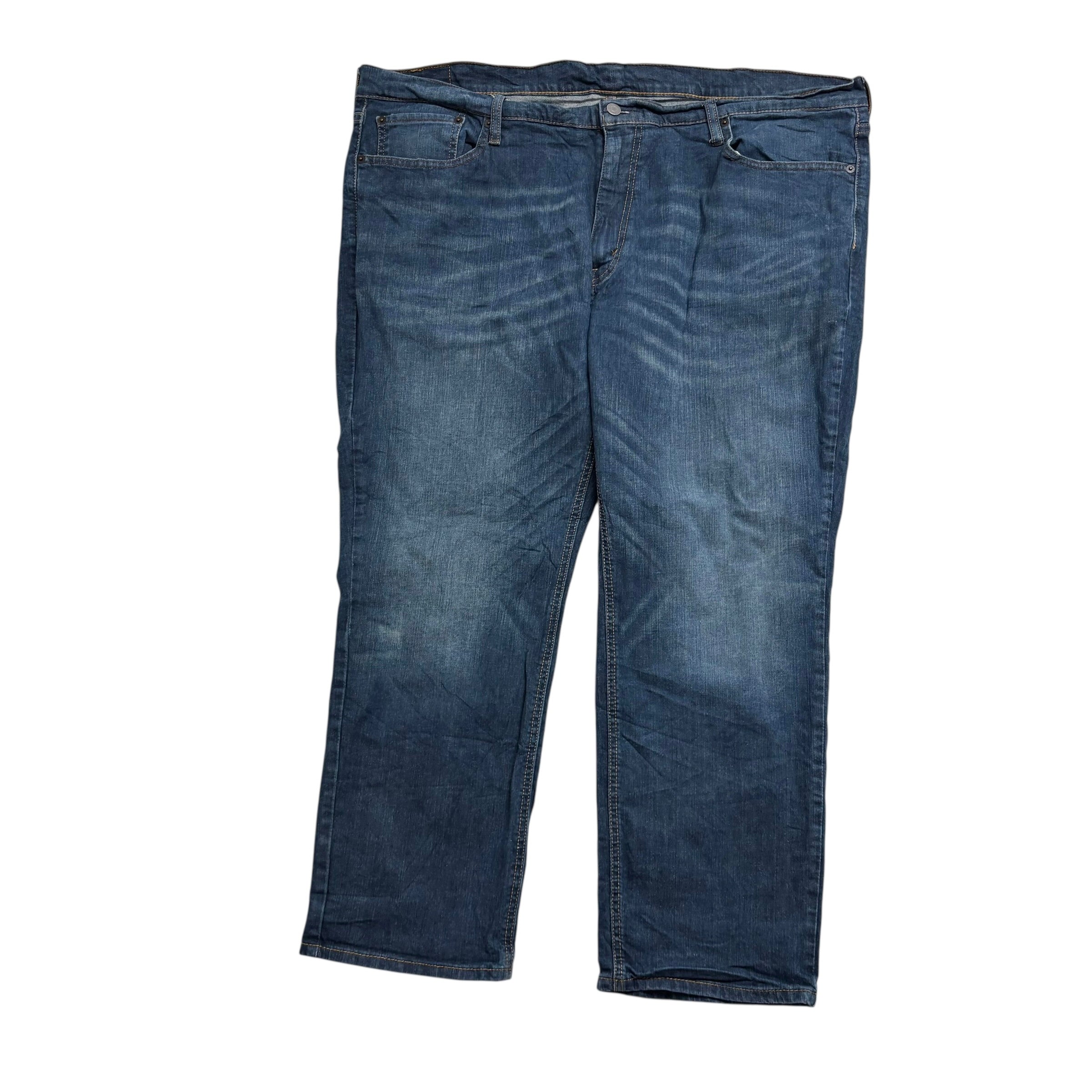 Levis 541 Jeans W46 L28 Mens Dark Blue Athletic Tapered Fit Stretch Denim (E)