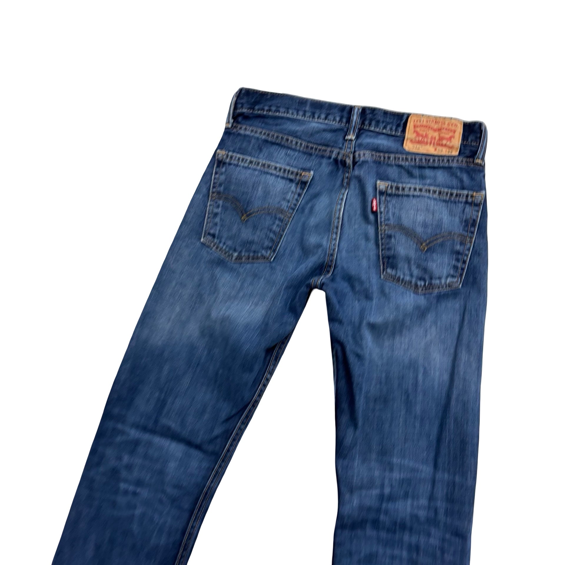 Levis 513 Jeans W29 L31 Mens Dark Blue Slim Straight Fit Denim (E)