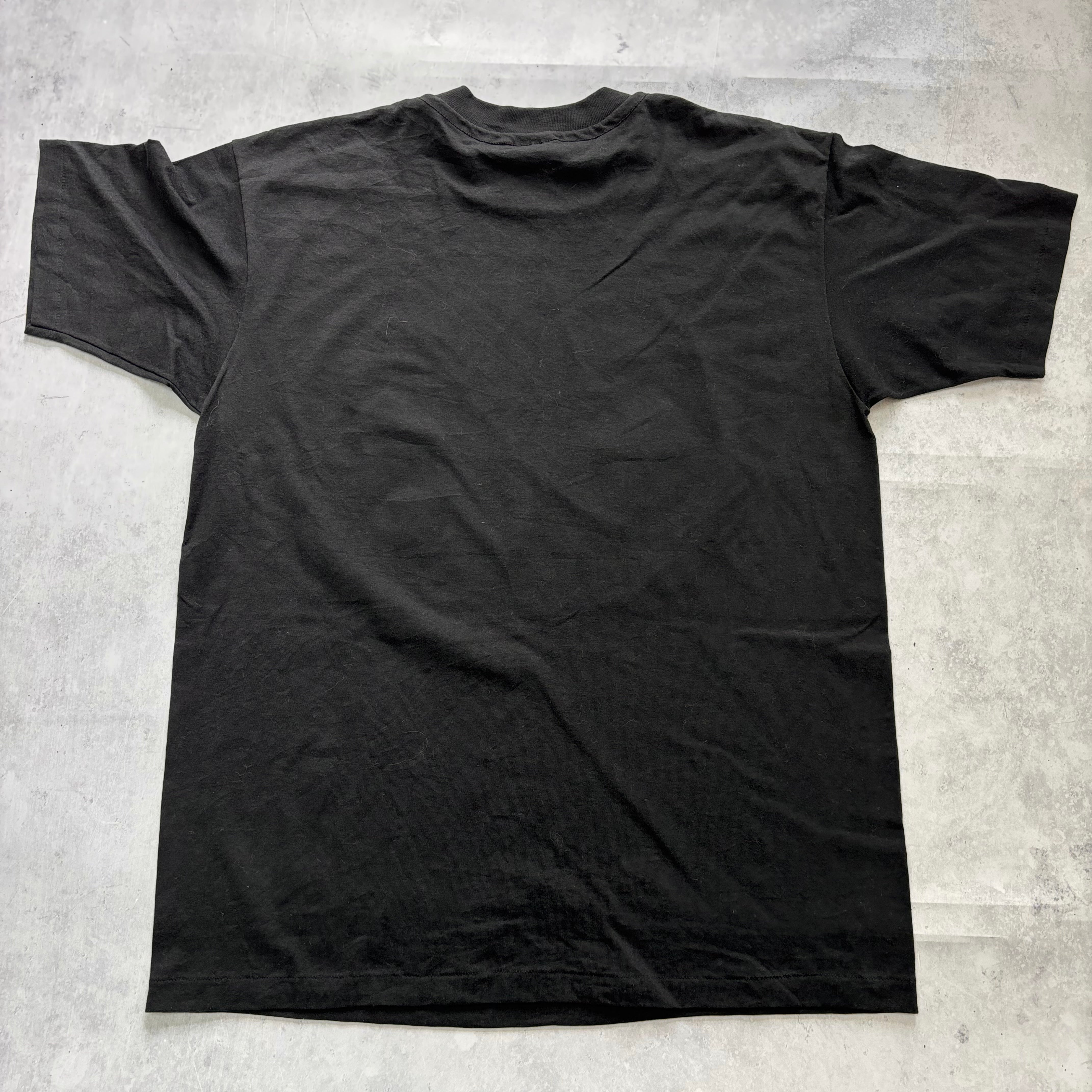 Vintage T Shirt Mens Large Black Single Stitch Graphic Print 90s USA (E)