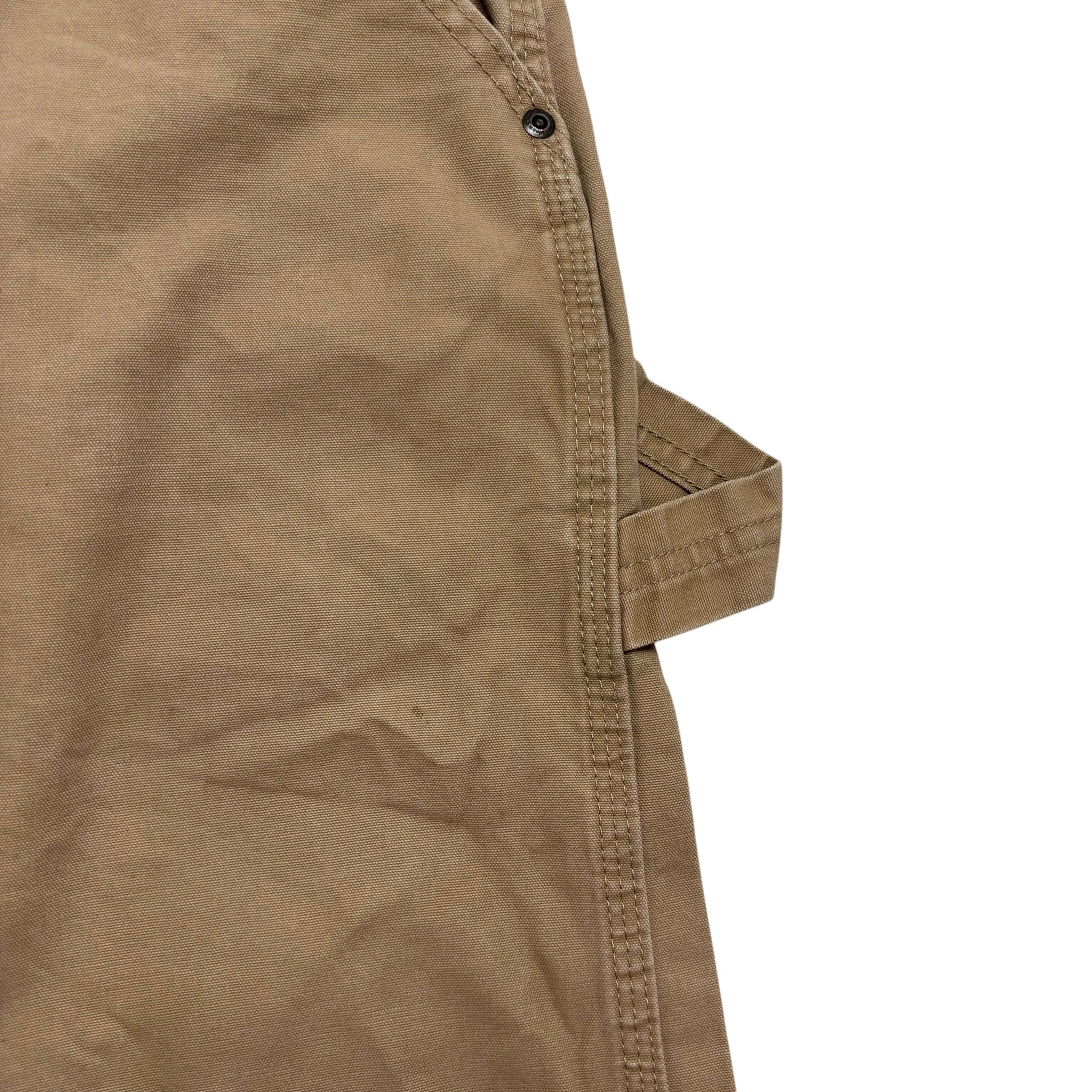 Wrangler Carpenter Pants W44 L30 Mens Tan Relaxed Straight Fit Pants