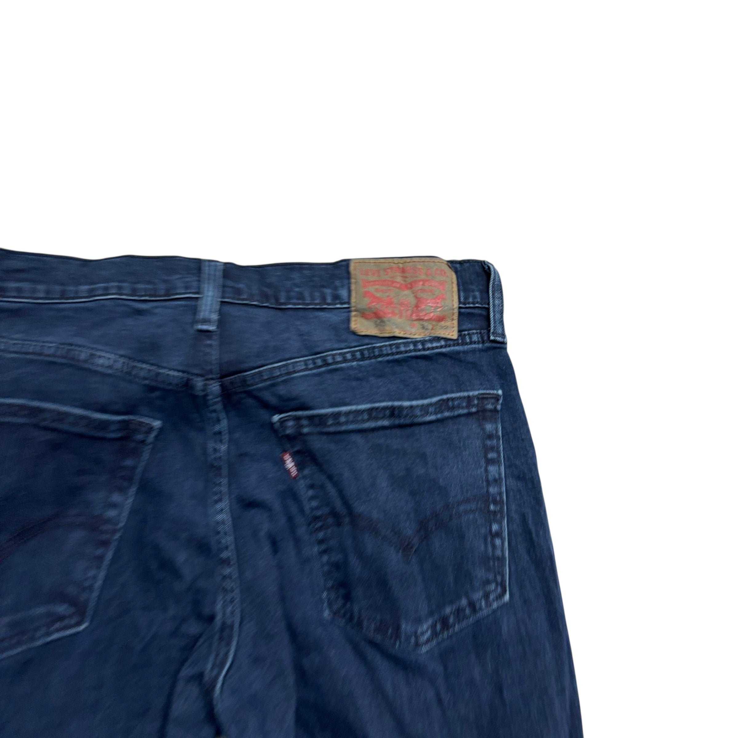 Levis 541 Jeans W31 L32 Mens Navy Blue Athletic Tapered Fit Stretch Denim