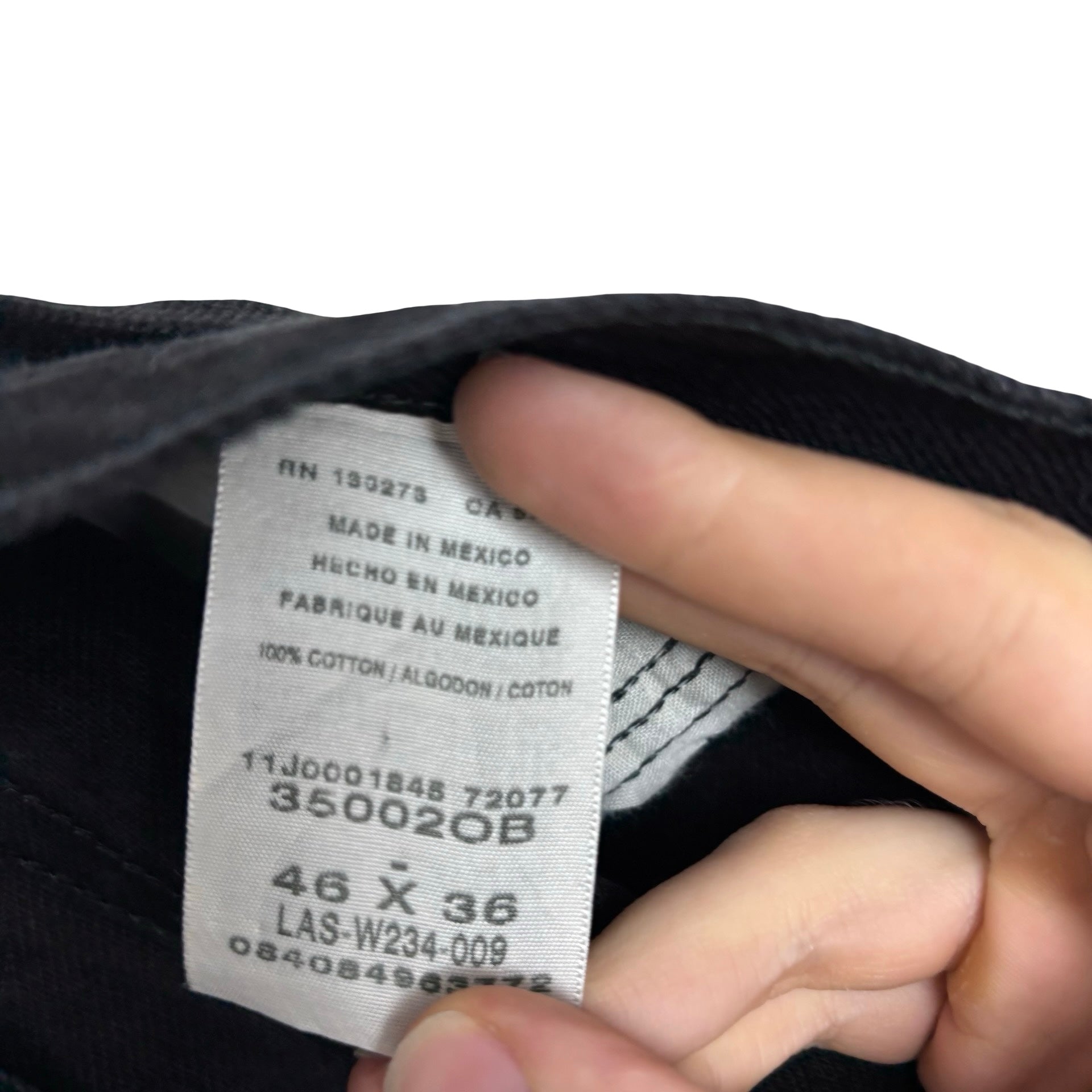 Wrangler Jeans W46 L36 Mens Black Relaxed Tapered Fit Vintage Denim (E)