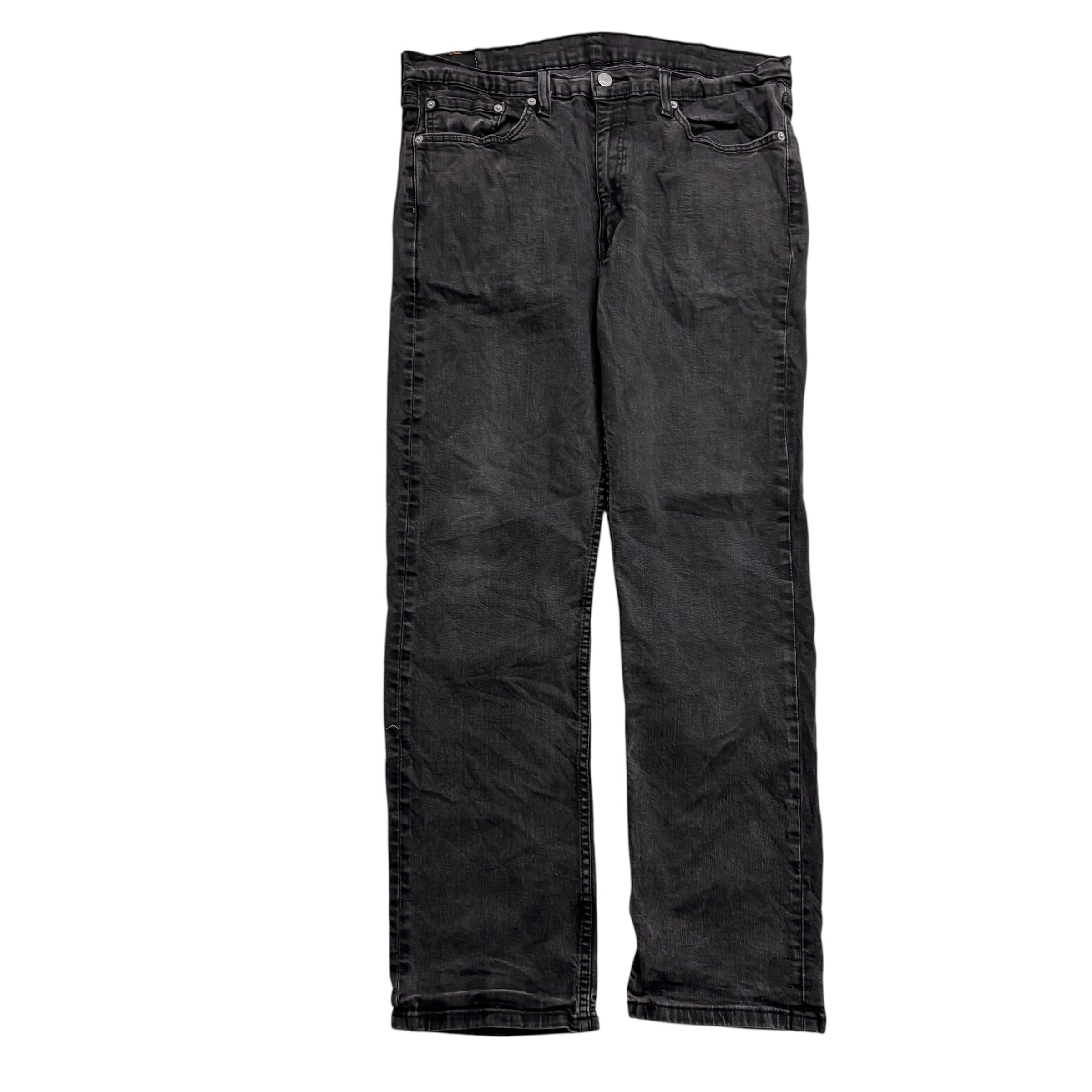 Levis 514 Jeans W36 L31 Mens Black Regular Straight Fit Stretch Denim