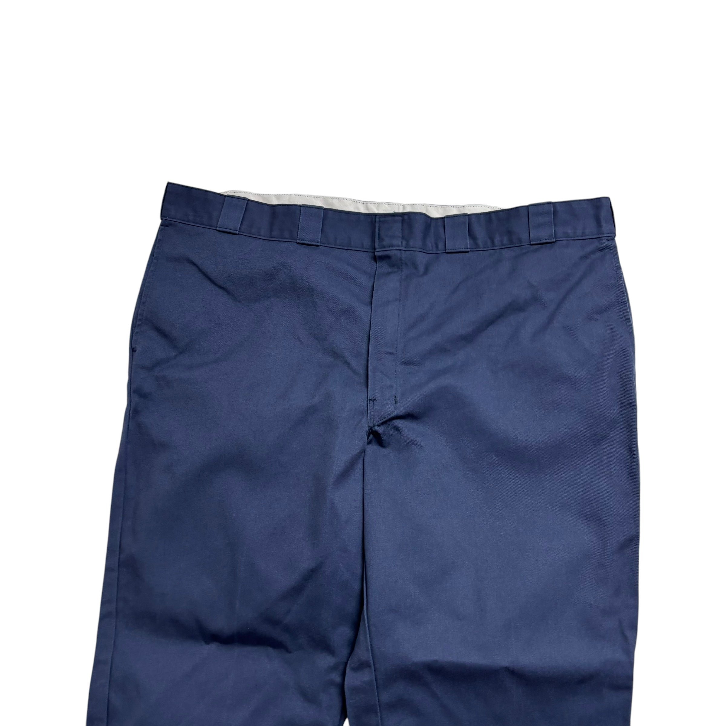 Dickies 874 Trousers W46 L30 Mens Blue Pants Original Straight Fit Workwear