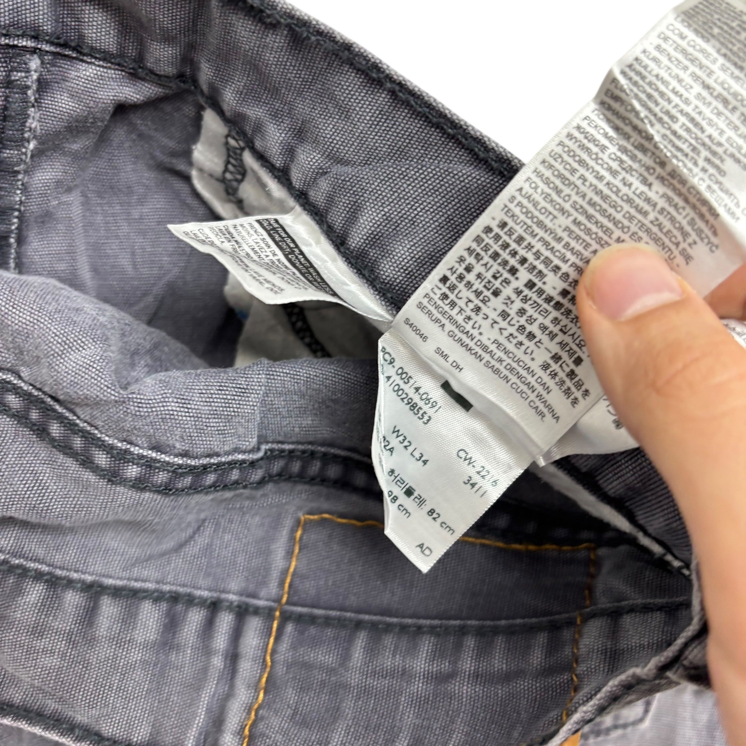 Levis 514 Trousers W32 L34 Mens Purple Regular Straight Fit Cotton Pants (F)