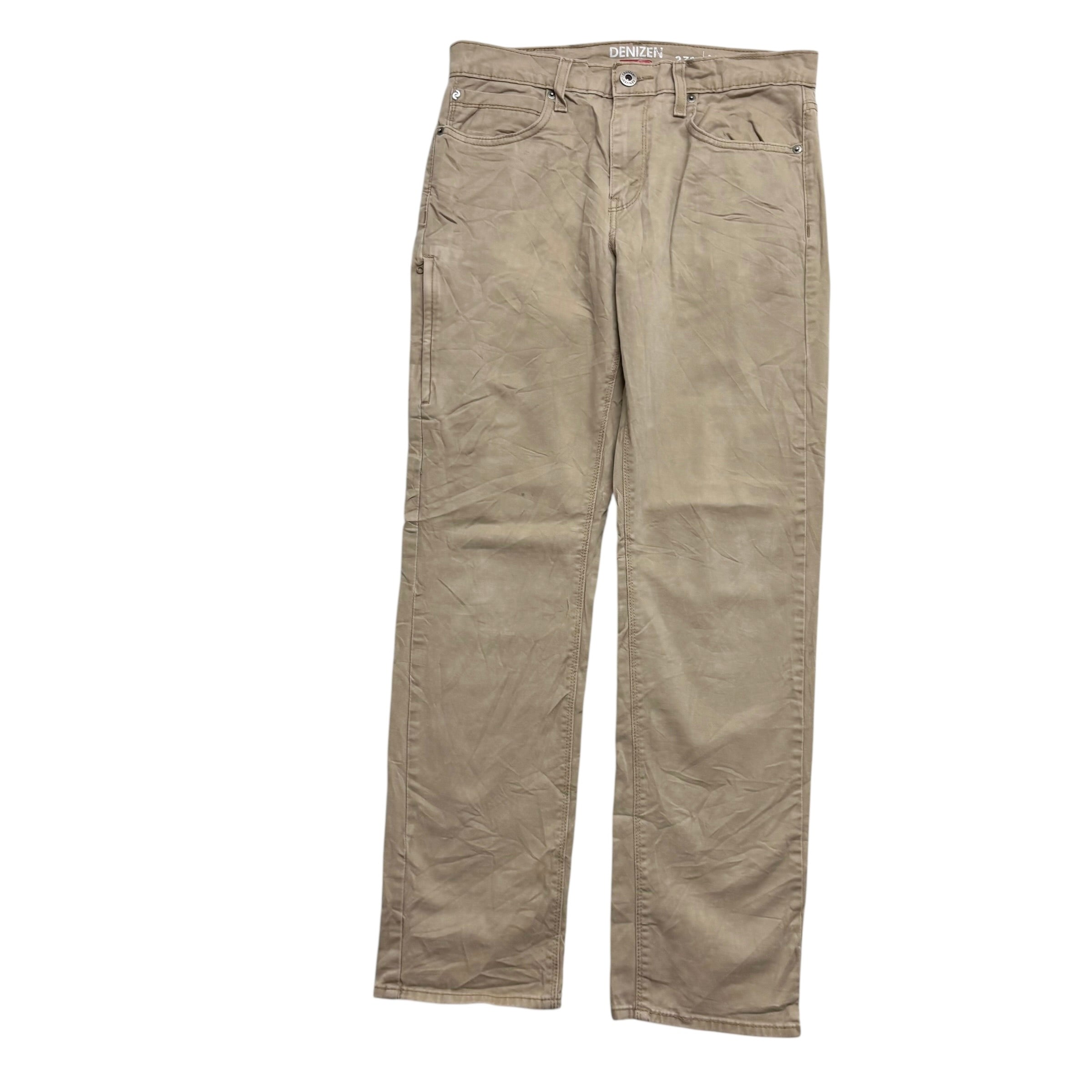 Levis Denizen Trousers W30 L31 Mens Brown Athletic Tapered Stretch Pants