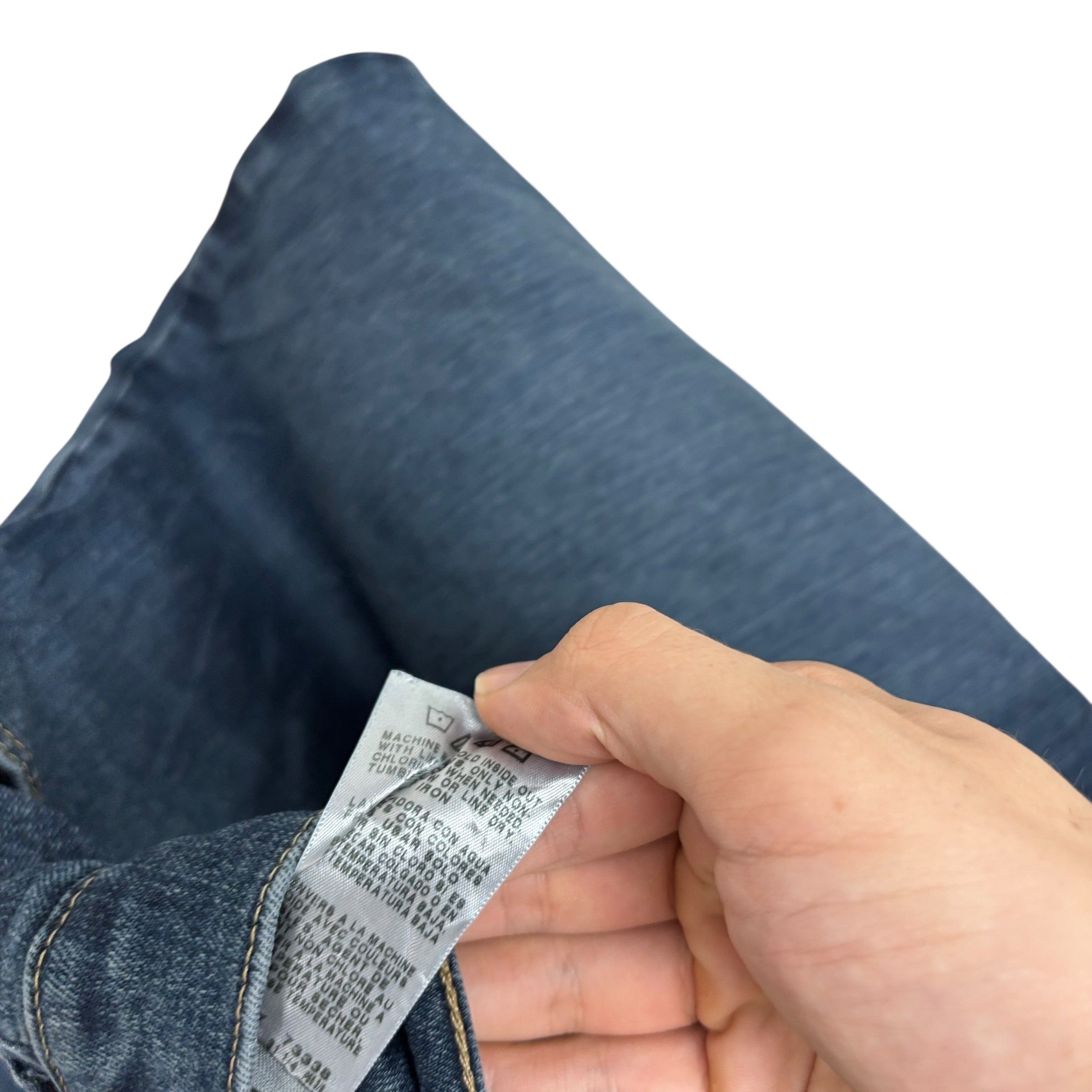 Wrangler Jeans W40 L30 Mens Dark Blue Relaxed Straight Fit Stretch Denim (E)