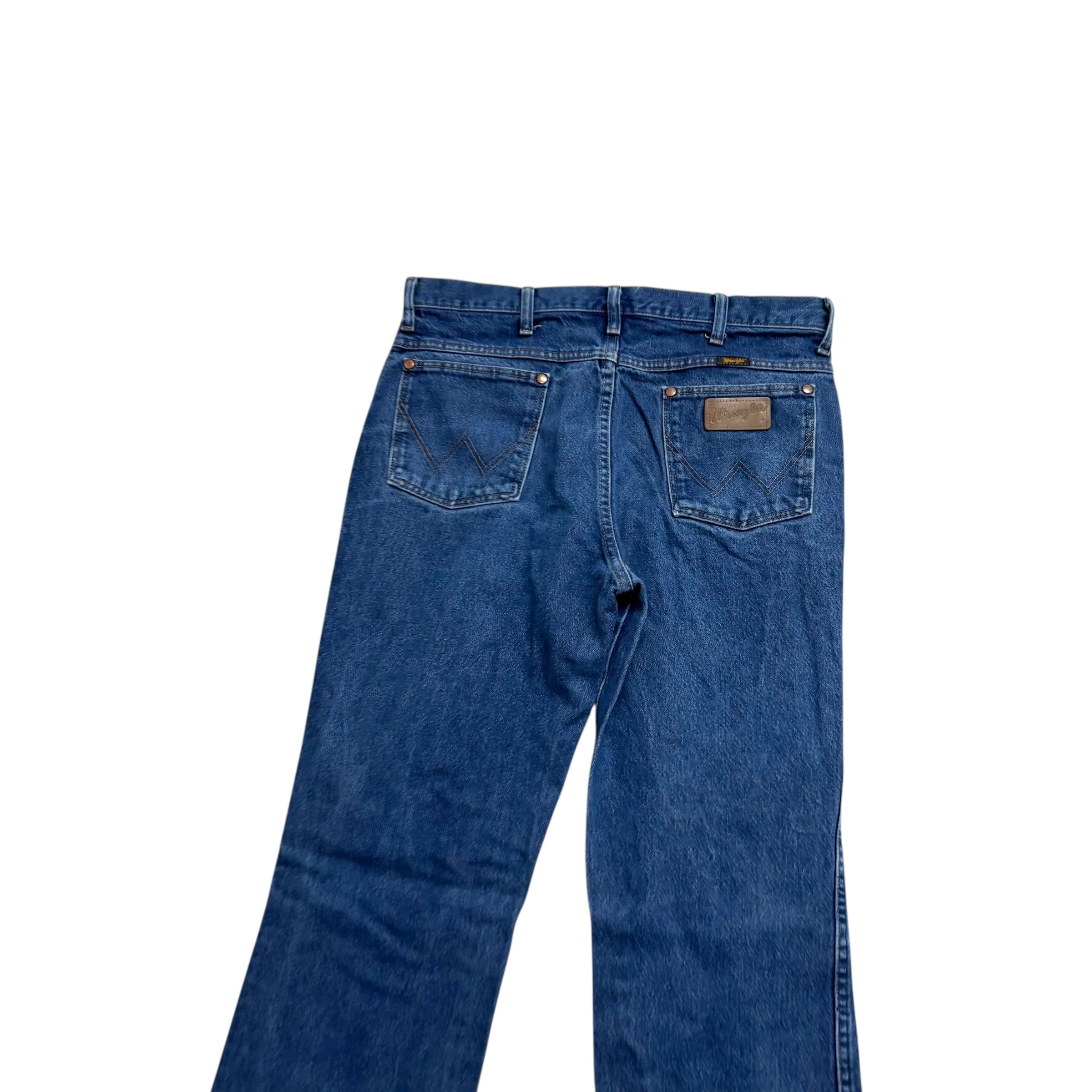 Wrangler Jeans Cowboy Cut W34 L32 Mens Mid Blue 936 Slim Fit Denim (E)